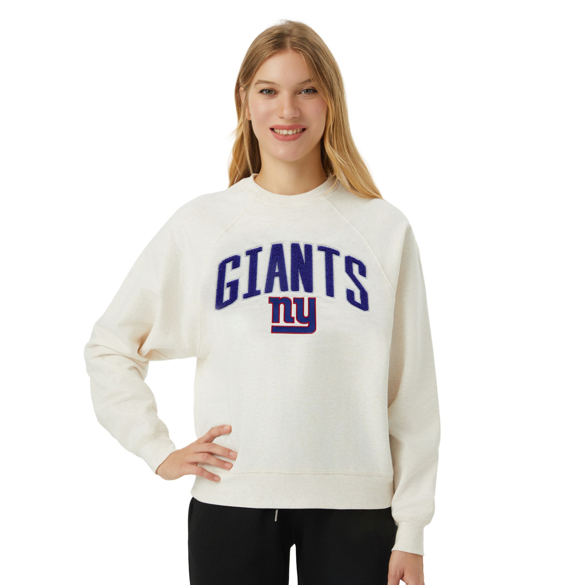 Concepts Sport Women's New York Giants Broadway Crewneck Sweatshirt