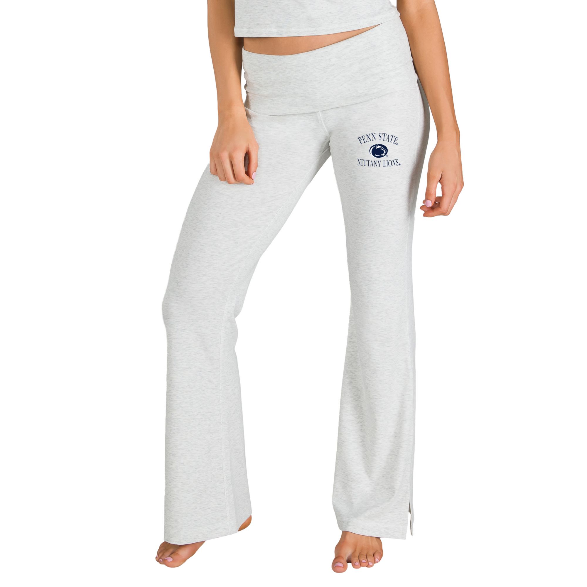Concepts Sport Women's Penn State Nittany Lions Gray Luxury Lounge Frayed Lounge Pants