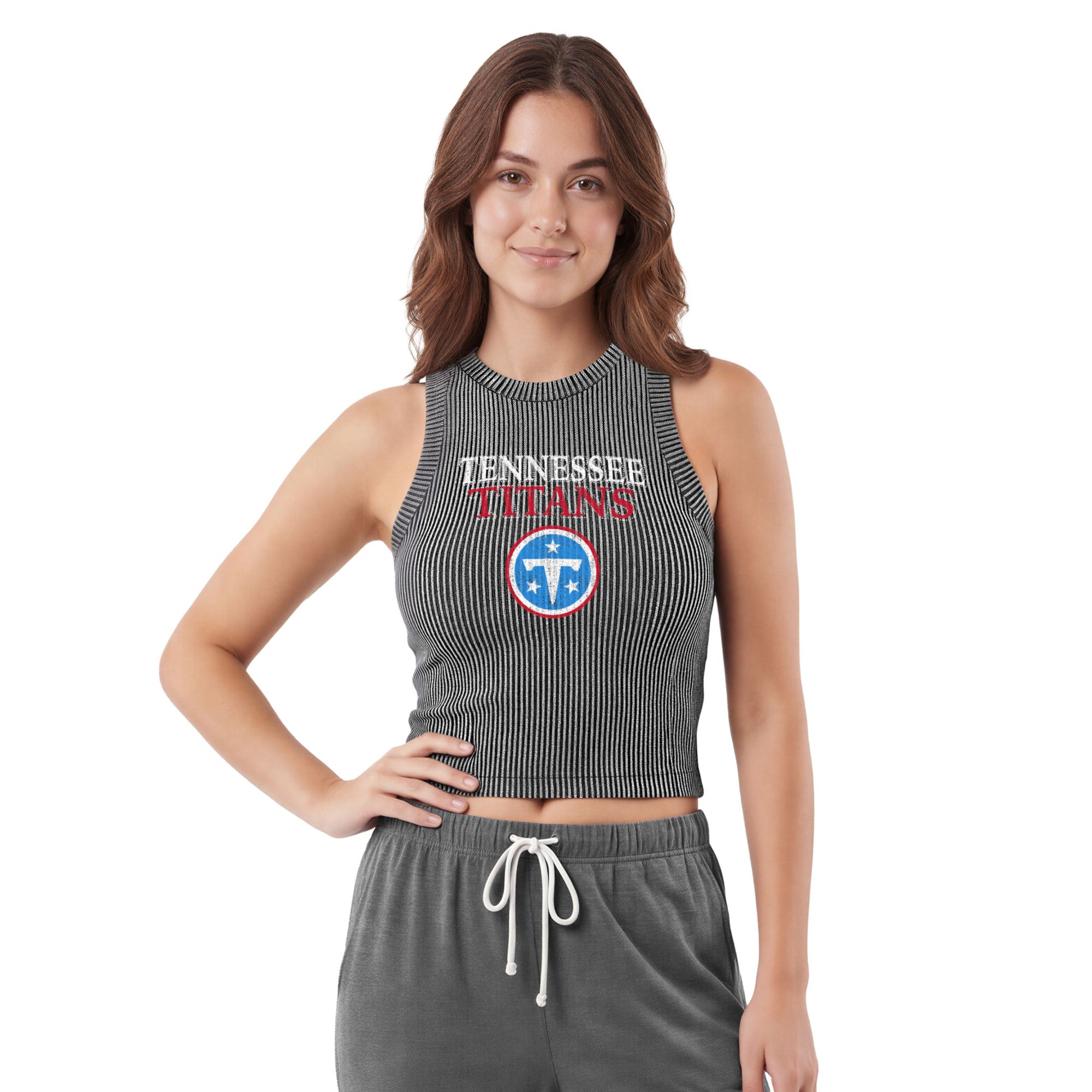 Concepts Sport Women's Tennessee Titans Charcoal Timber Tank Top