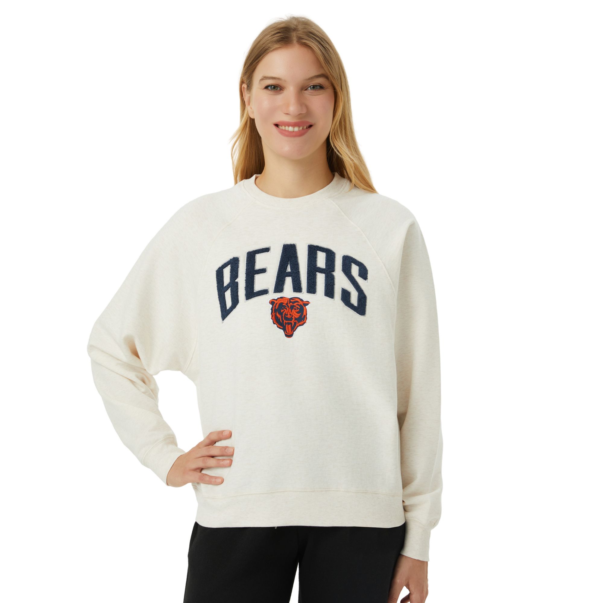 Concepts Sport Women's Chicago Bears Broadway Crewneck Sweatshirt