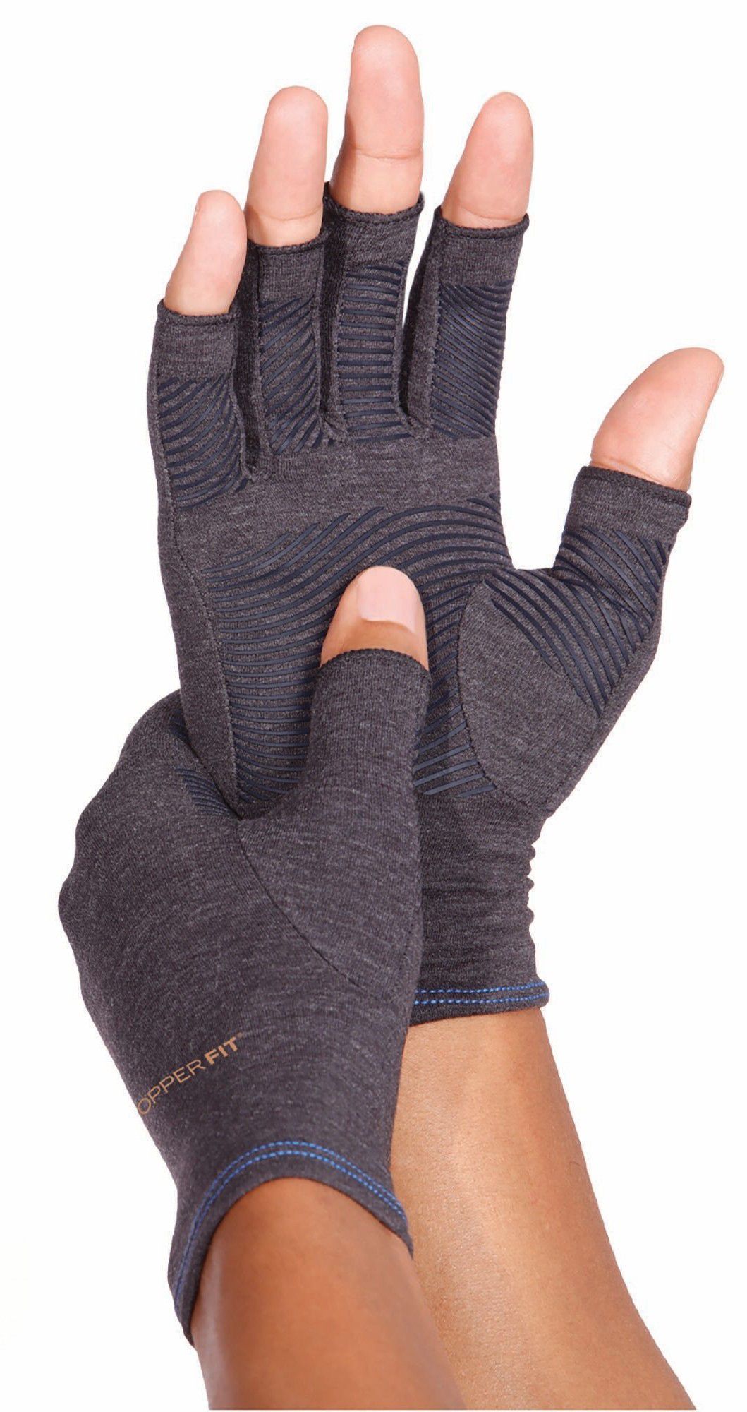 Copper Fit Mobilizer Compression Gloves - Black