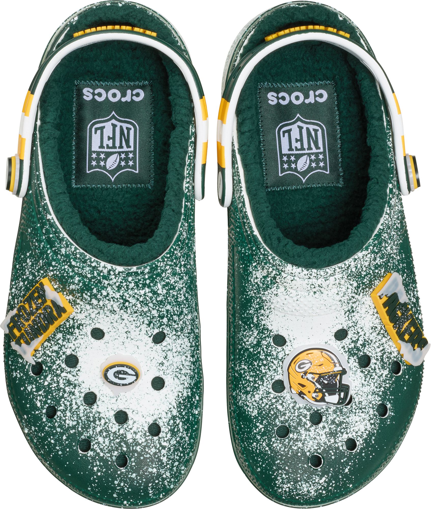 Crocs NFL Classic Green Bay Packers Lined Clogs