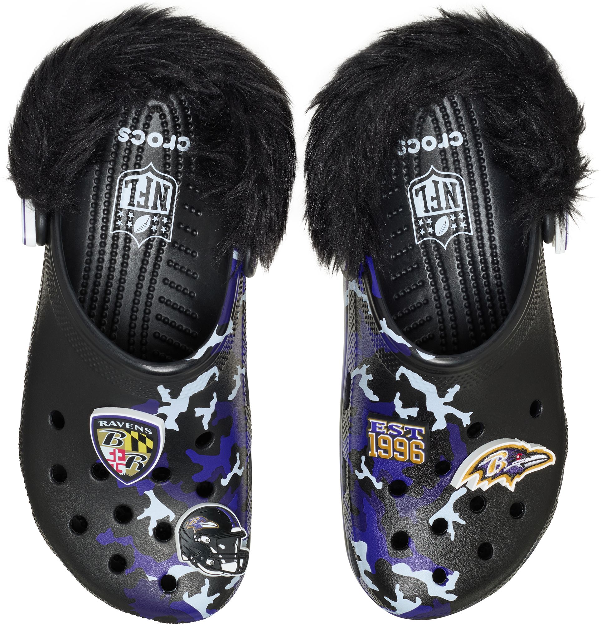 Crocs NFL Classic Baltimore Ravens Lined Clogs