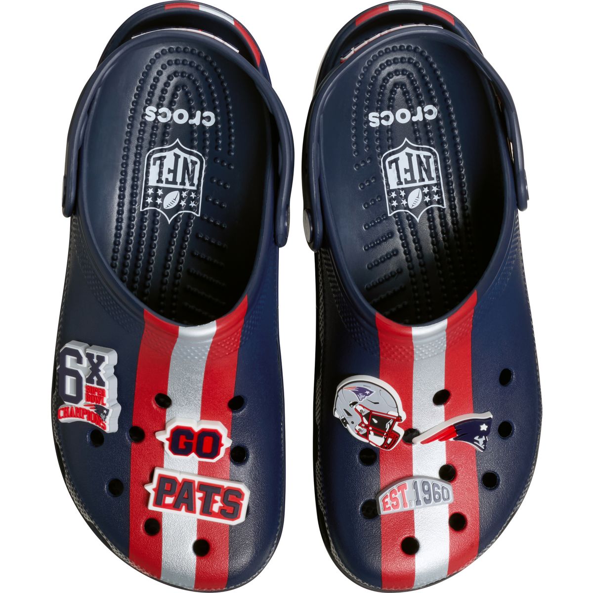 Tennessee Titans Historic Print Clog Strap Crocs Blue Size 7 - 8 Waterproof NWT Crocs is dropping the remaining colorways of its NFL x  main image 3