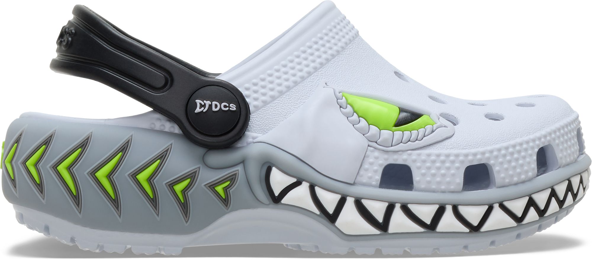 Crocs Toddler Classic Light Up Shark Clogs