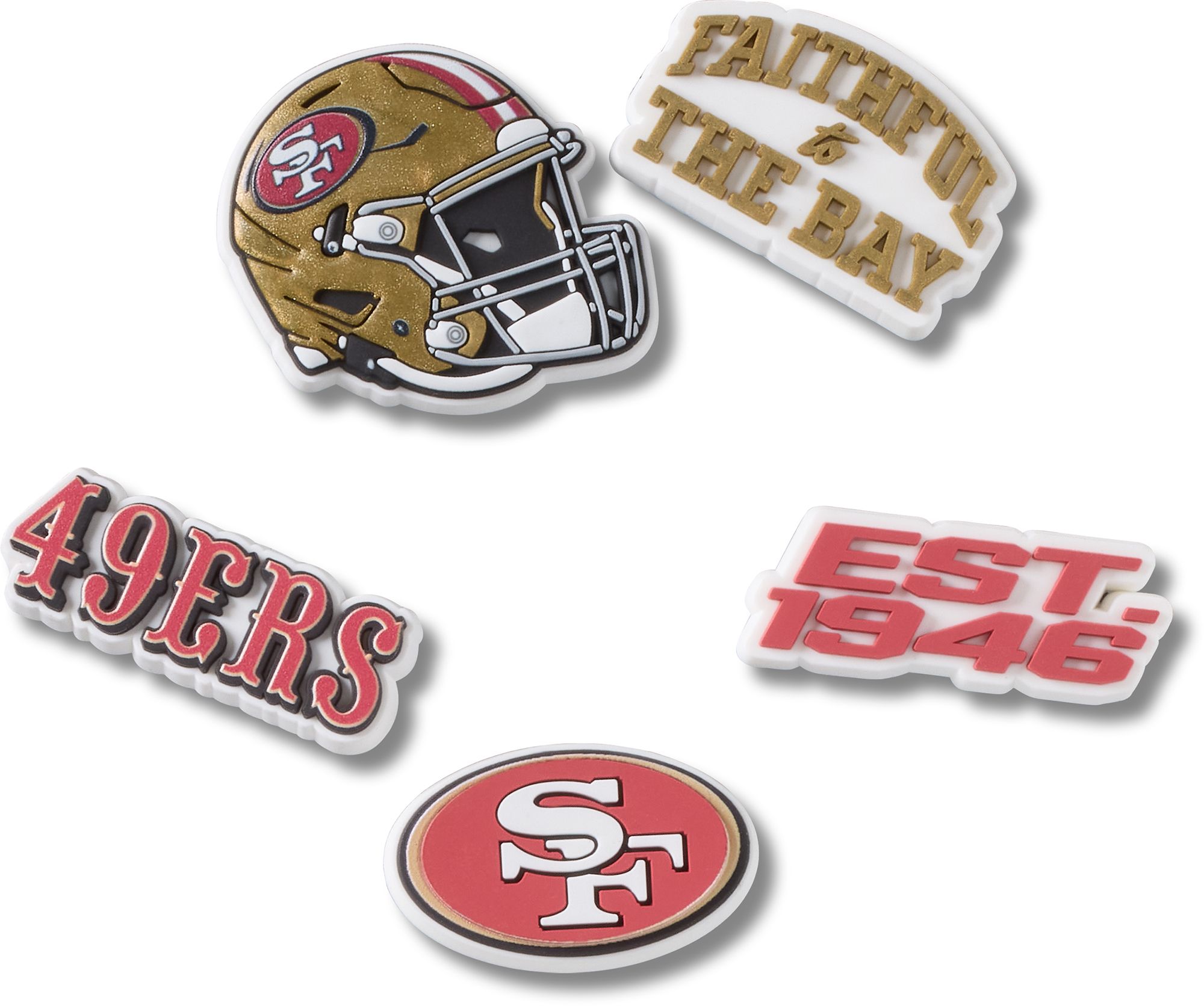 Crocs Jibbitz NFL San Francisco 49ers - 5 Pack