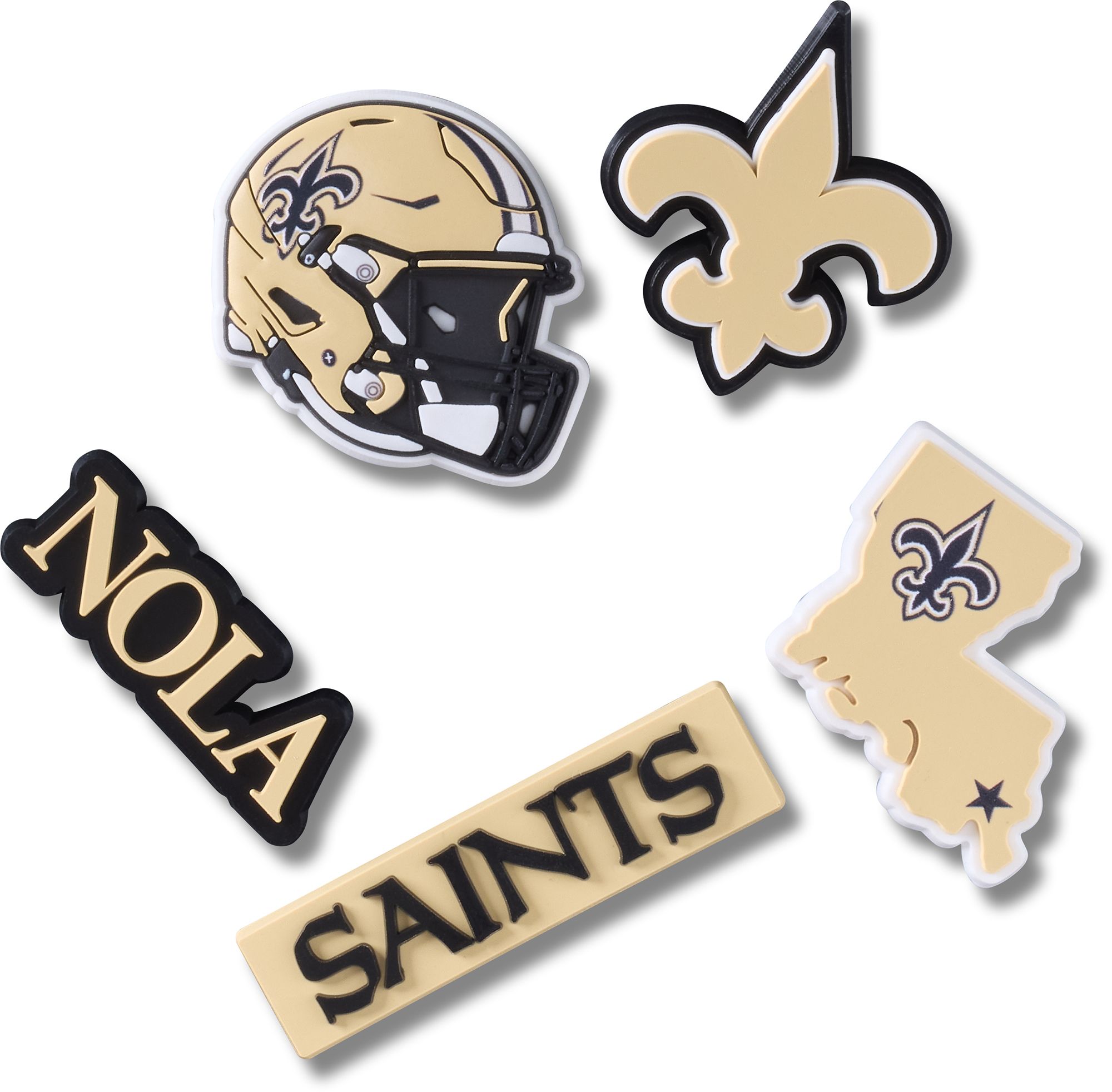 Crocs Jibbitz NFL New Orleans Saints - 5 Pack