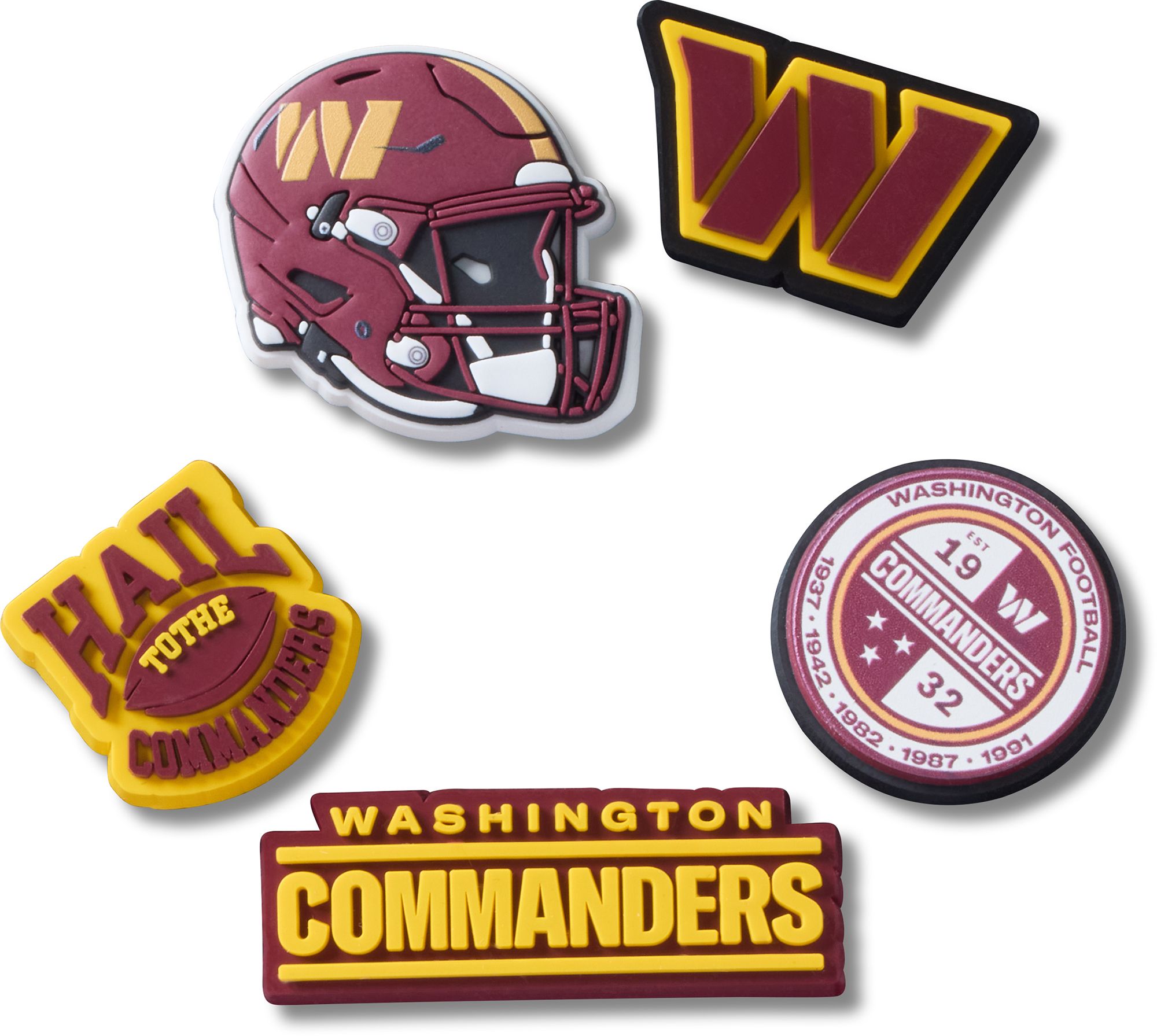 Crocs Jibbitz NFL Washington Commanders - 5 Pack