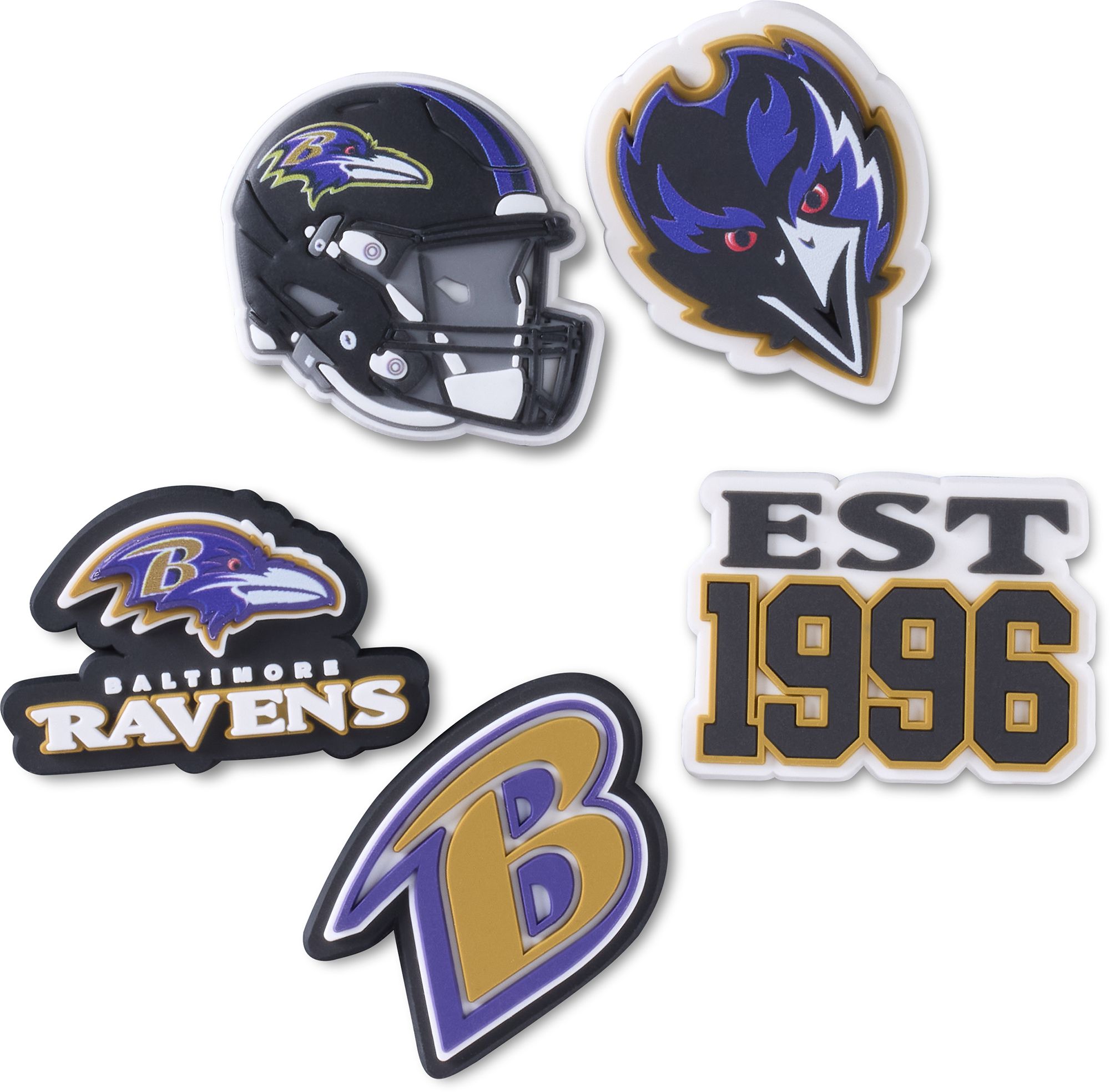 Crocs Jibbitz NFL Baltimore Ravens - 5 Pack