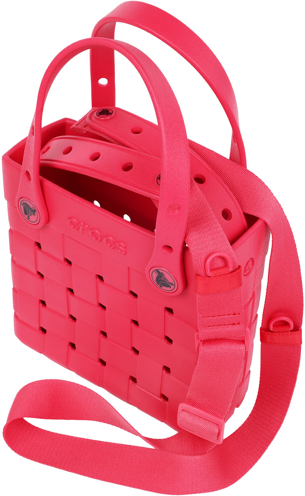 Crocs Small Woven Crossbody Tote with Top Handles