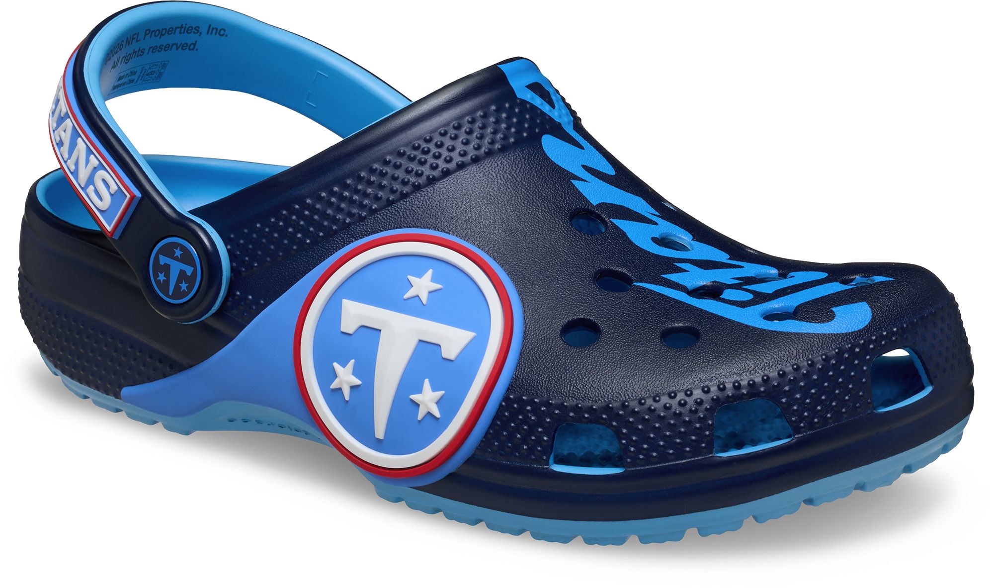 Crocs Kids' NFL Tennessee Titans Classic Clogs