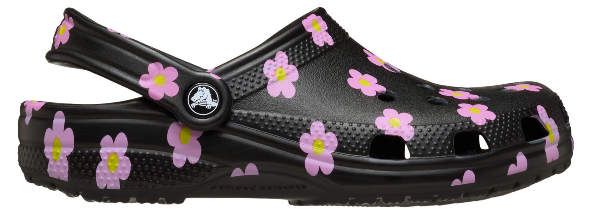 Crocs Kids Classic Flower Print Clogs