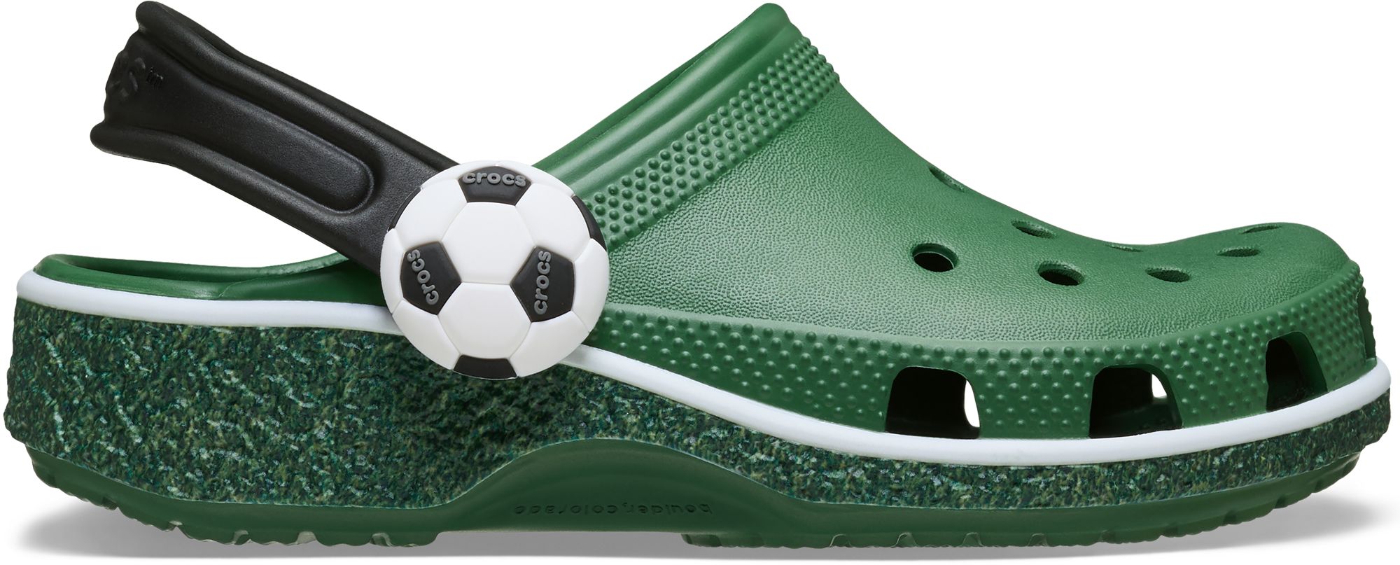 Crocs Kids Classic Clog in Soccer Turf Green