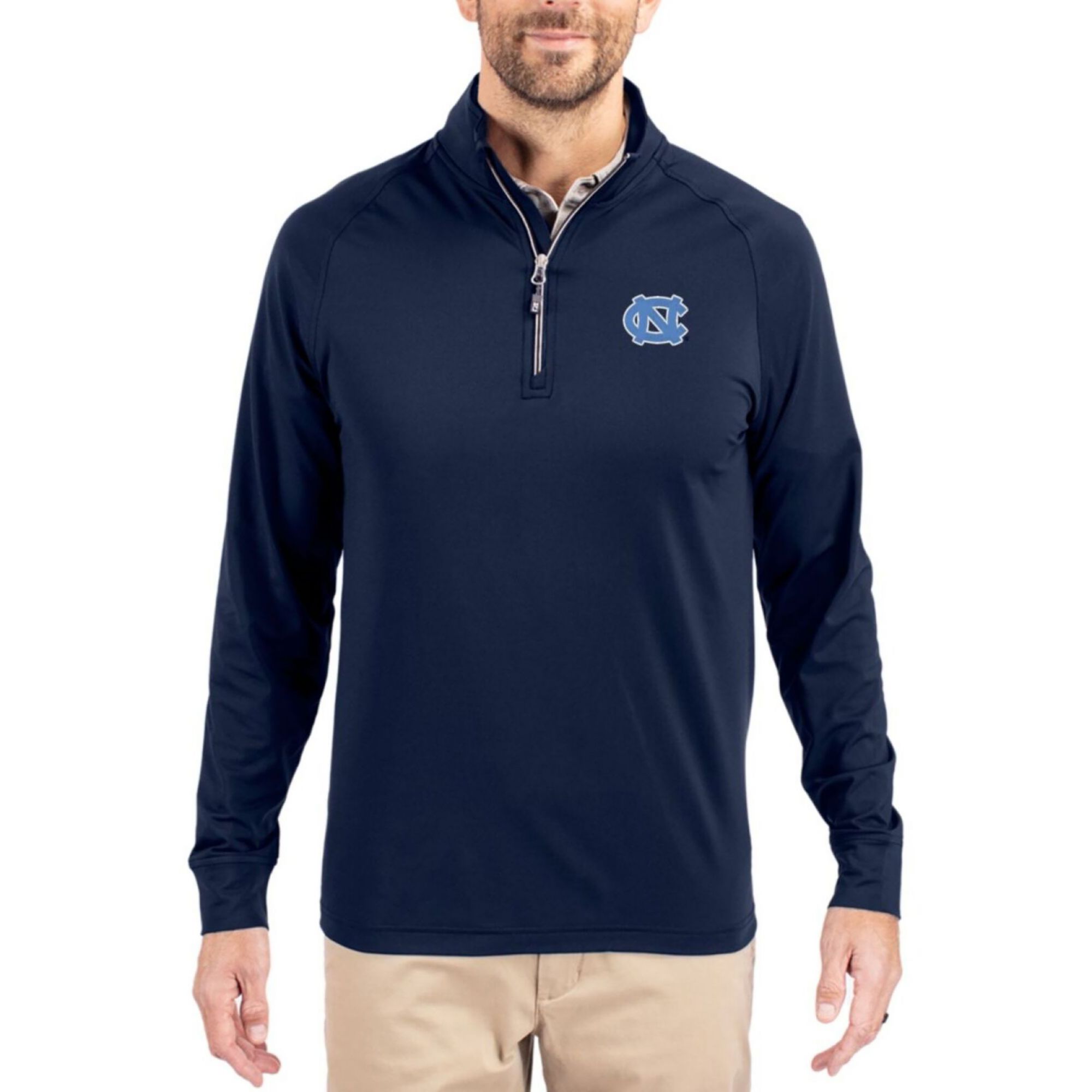 Cutter &amp; Buck Men's North Carolina Tar Heels Adapt Eco 1/4 Zip