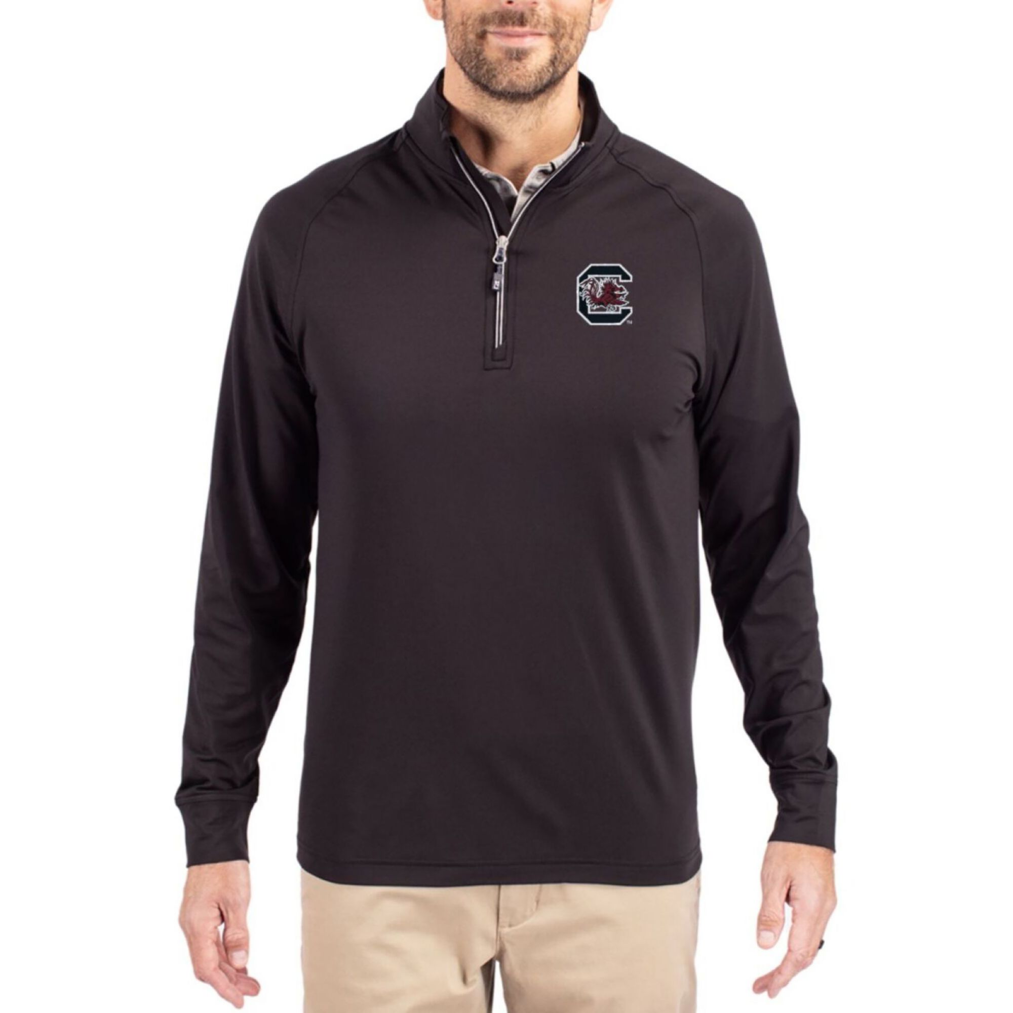 Cutter &amp; Buck Men's South Carolina Gamecocks Adapt Eco 1/4 Zip