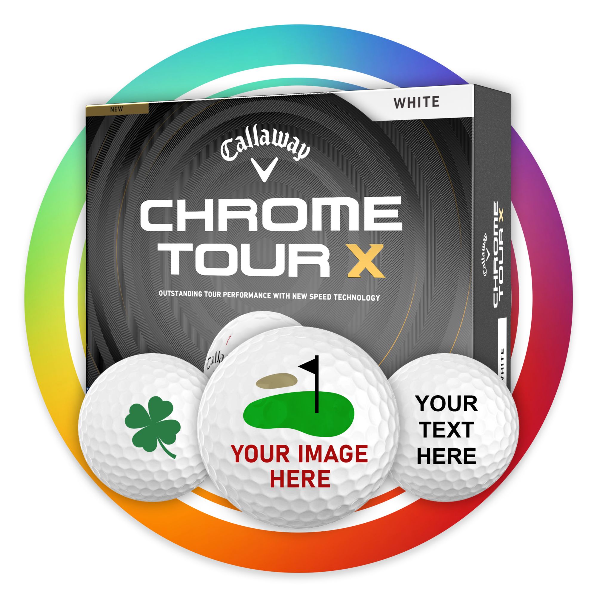 Callaway 2026 Chrome Tour X Personalized Golf Balls
