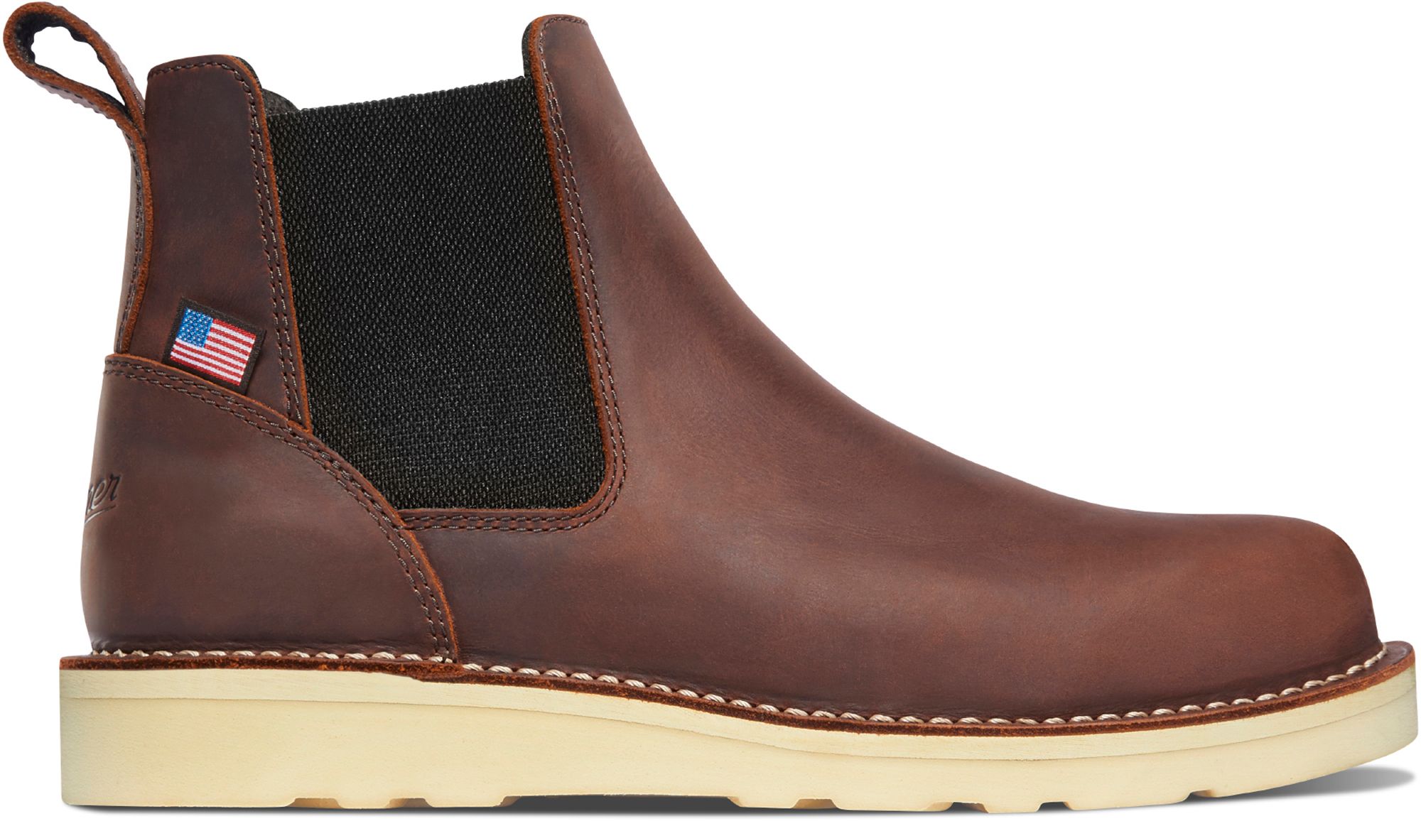 Danner Men's Bull Run 6" Chelsea Steel Toe Work Boots