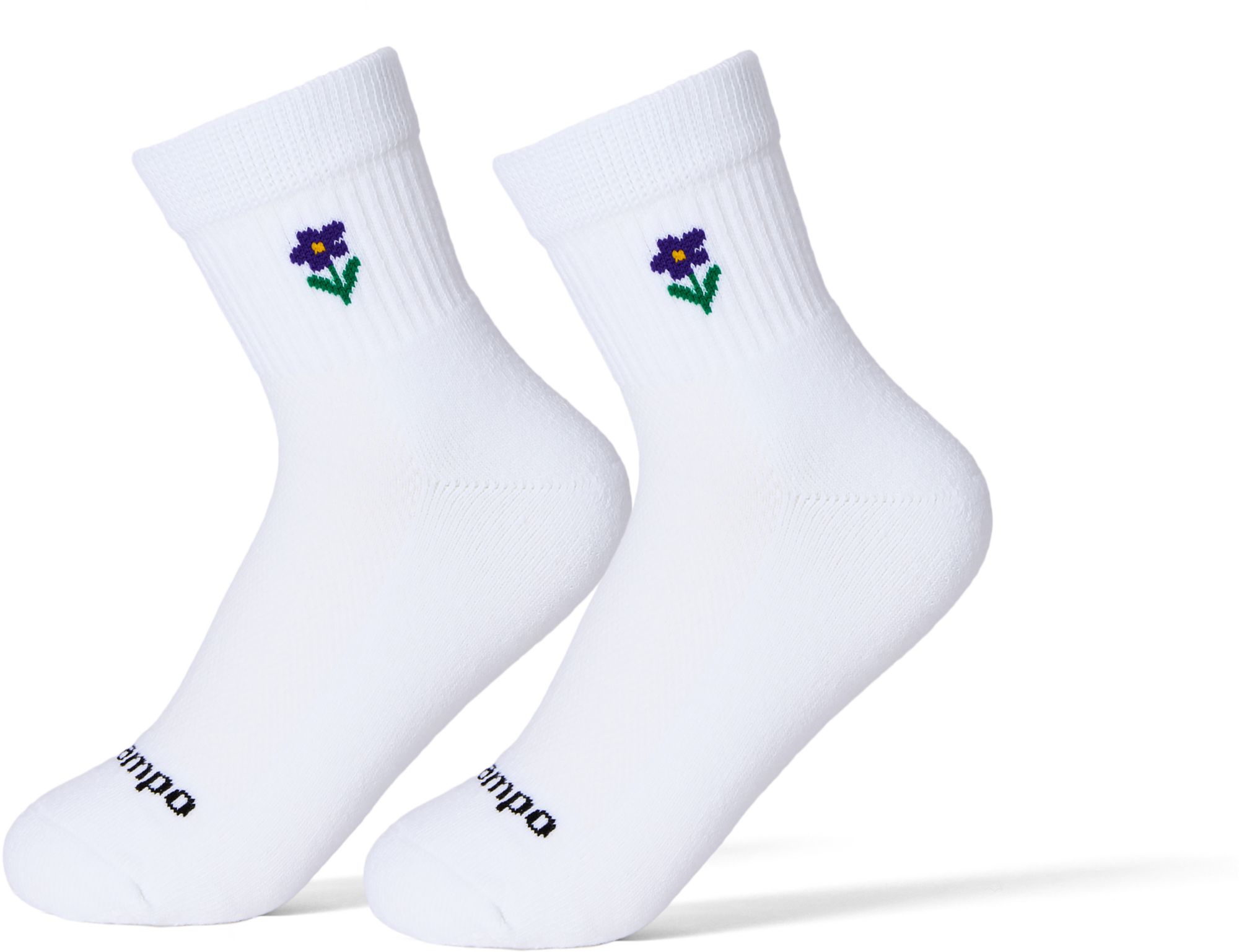 Del Campo Golf Violet Flower Golf Socks