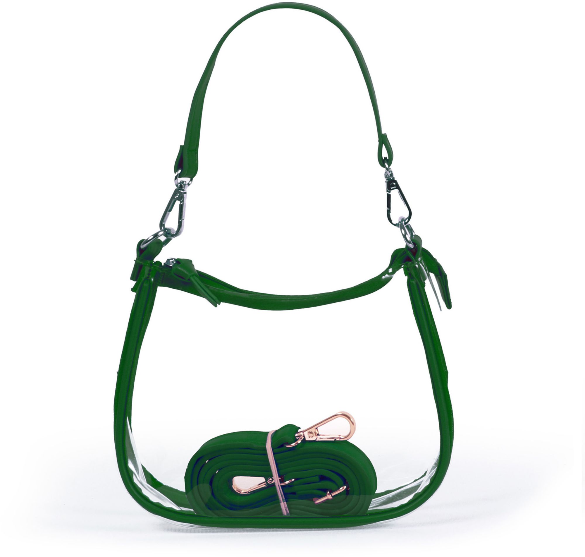 Desden Women's NCAA Dark Green and Clear Bag