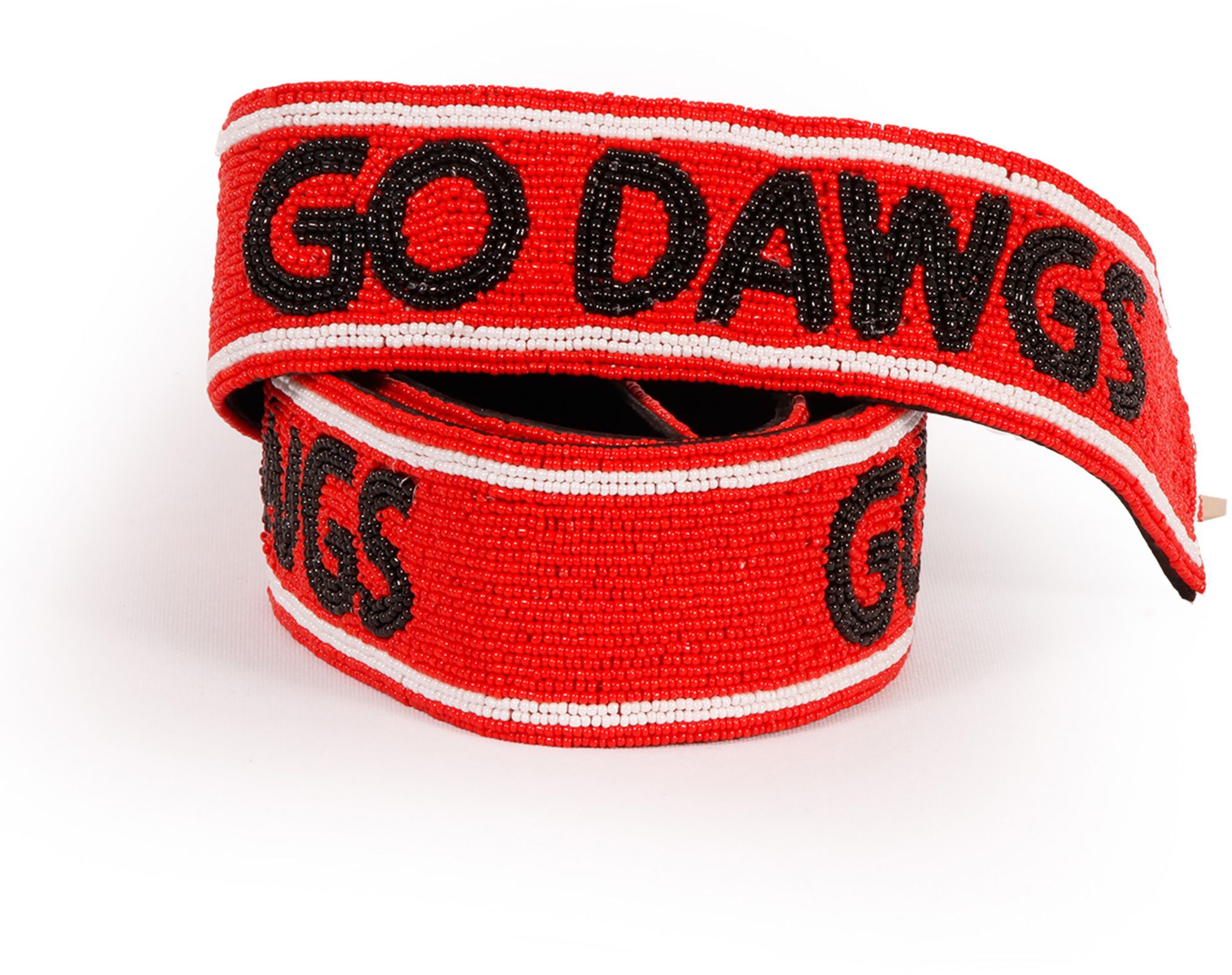 Desden Women's Georgia Bulldogs Red Beaded Bag Strap