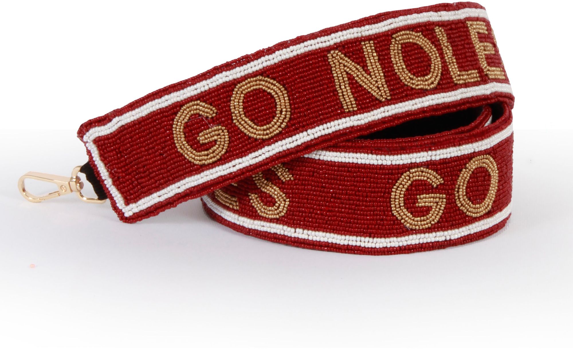 Desden Women's Florida State Seminoles Maroon Beaded Bag Strap