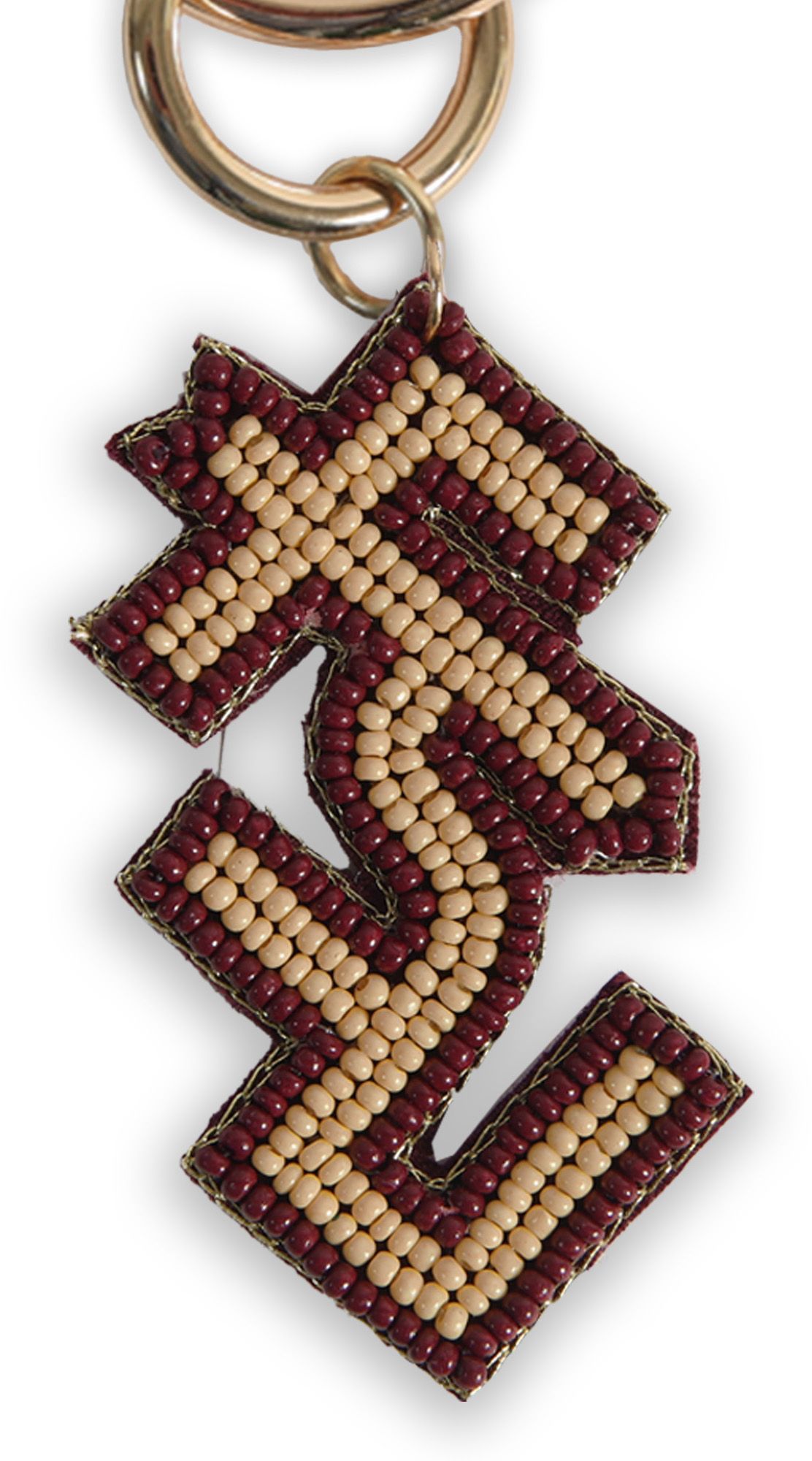 Desden Florida State Seminoles Maroon Beaded Keychain