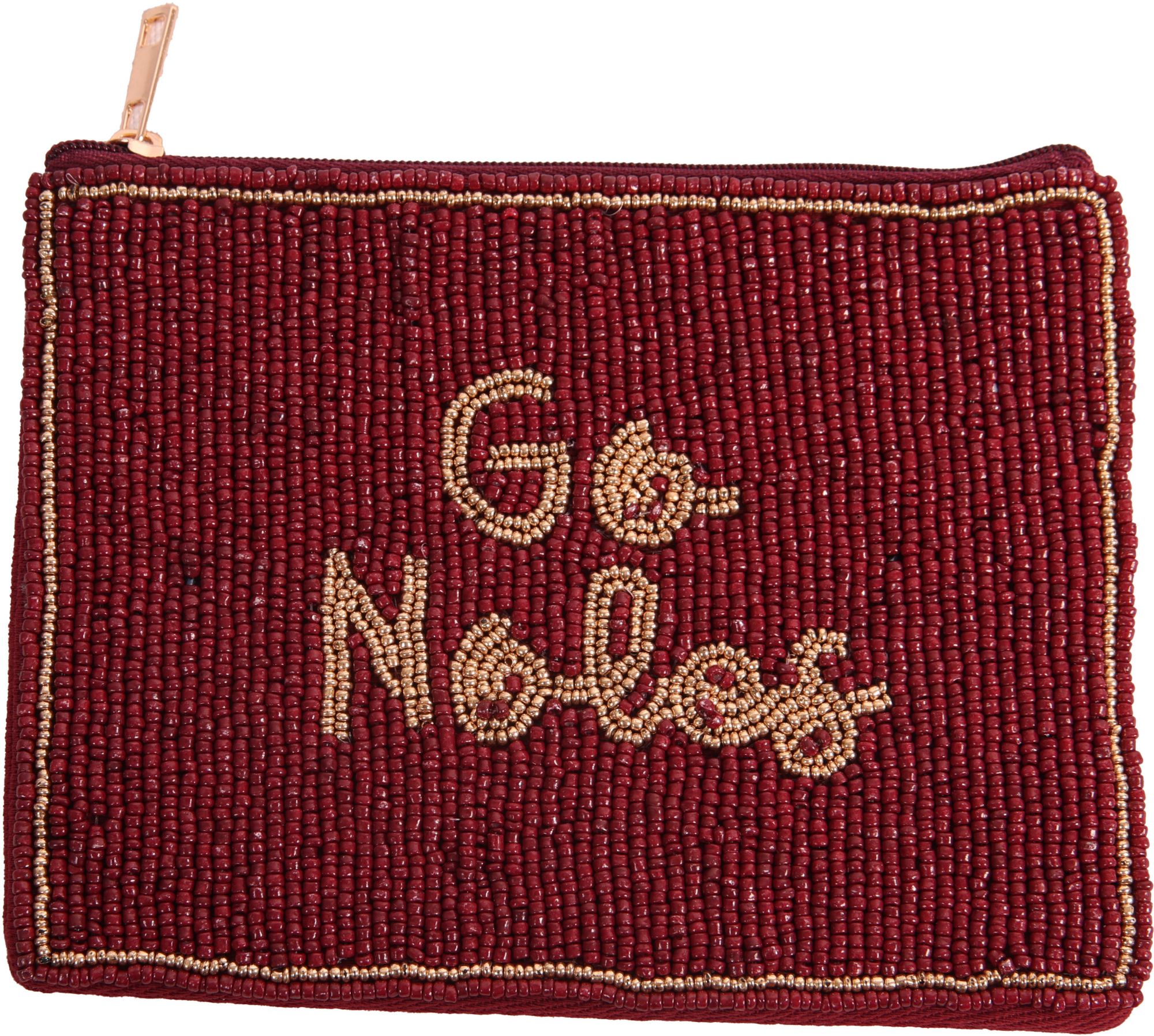Desden Women's Florida State Seminoles Maroon Beaded Pouch