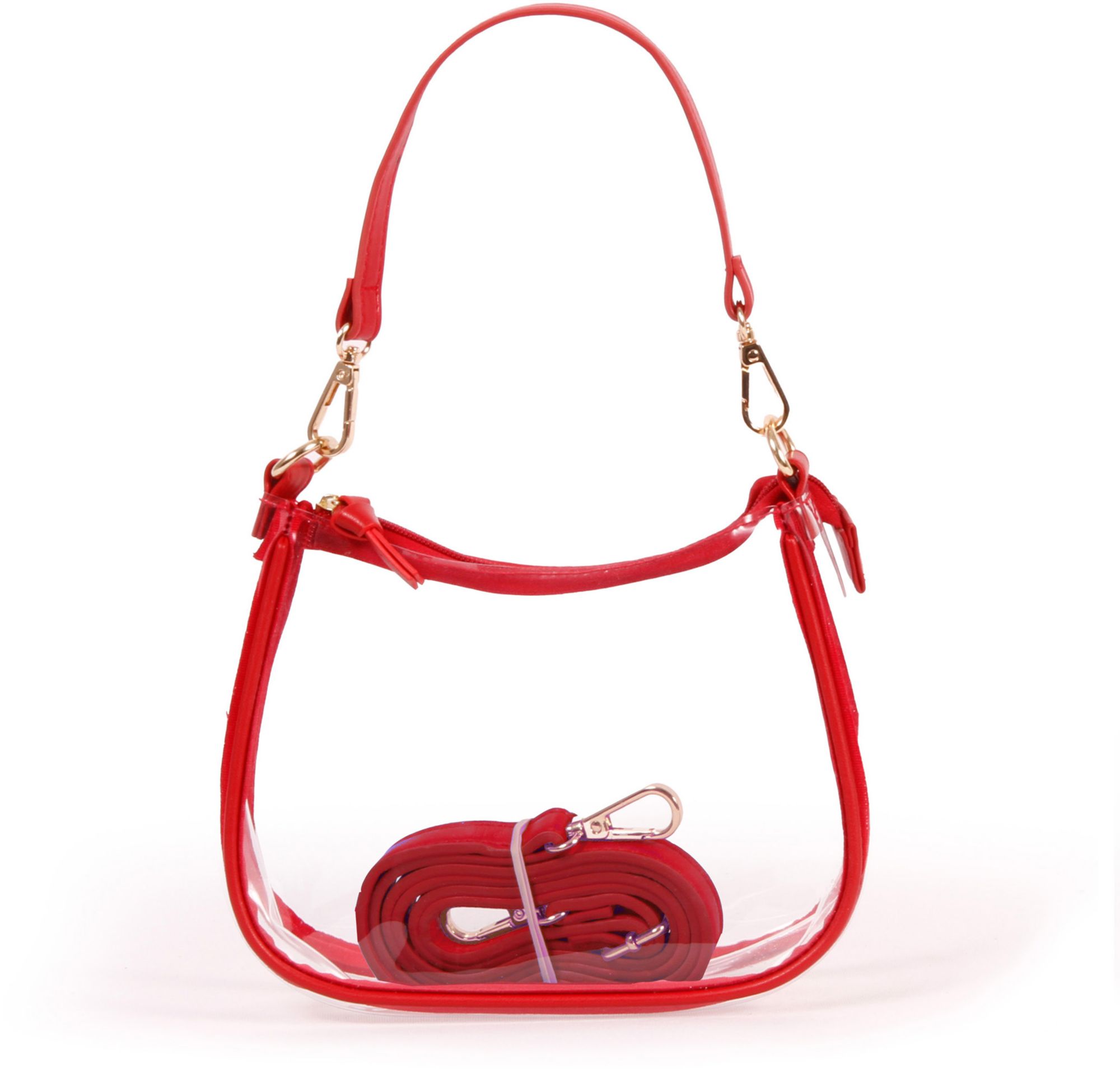 Desden Women's NCAA Red and Clear Bag