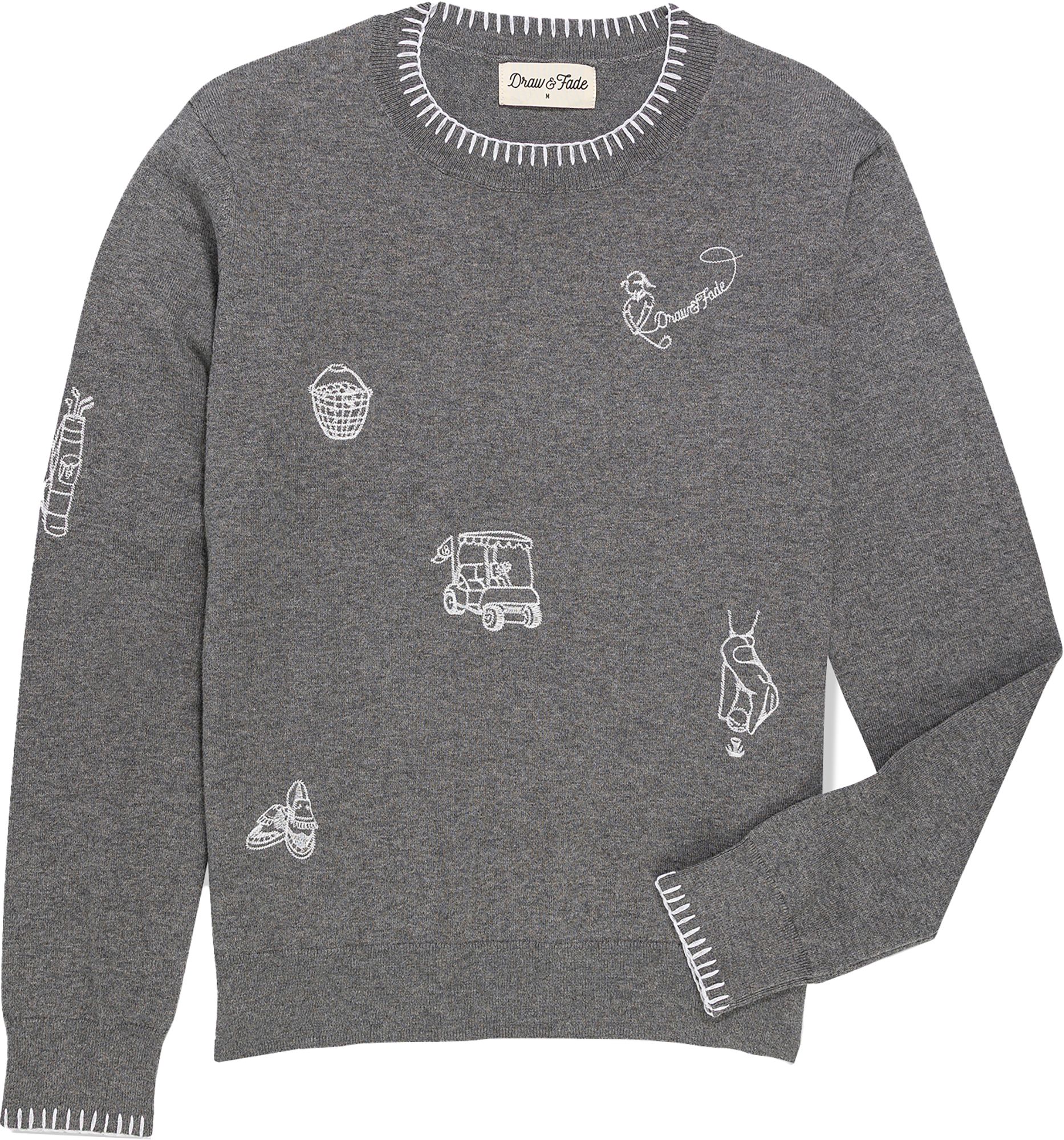 Draw & Fade Women's Golfing Crewneck Golf Sweater
