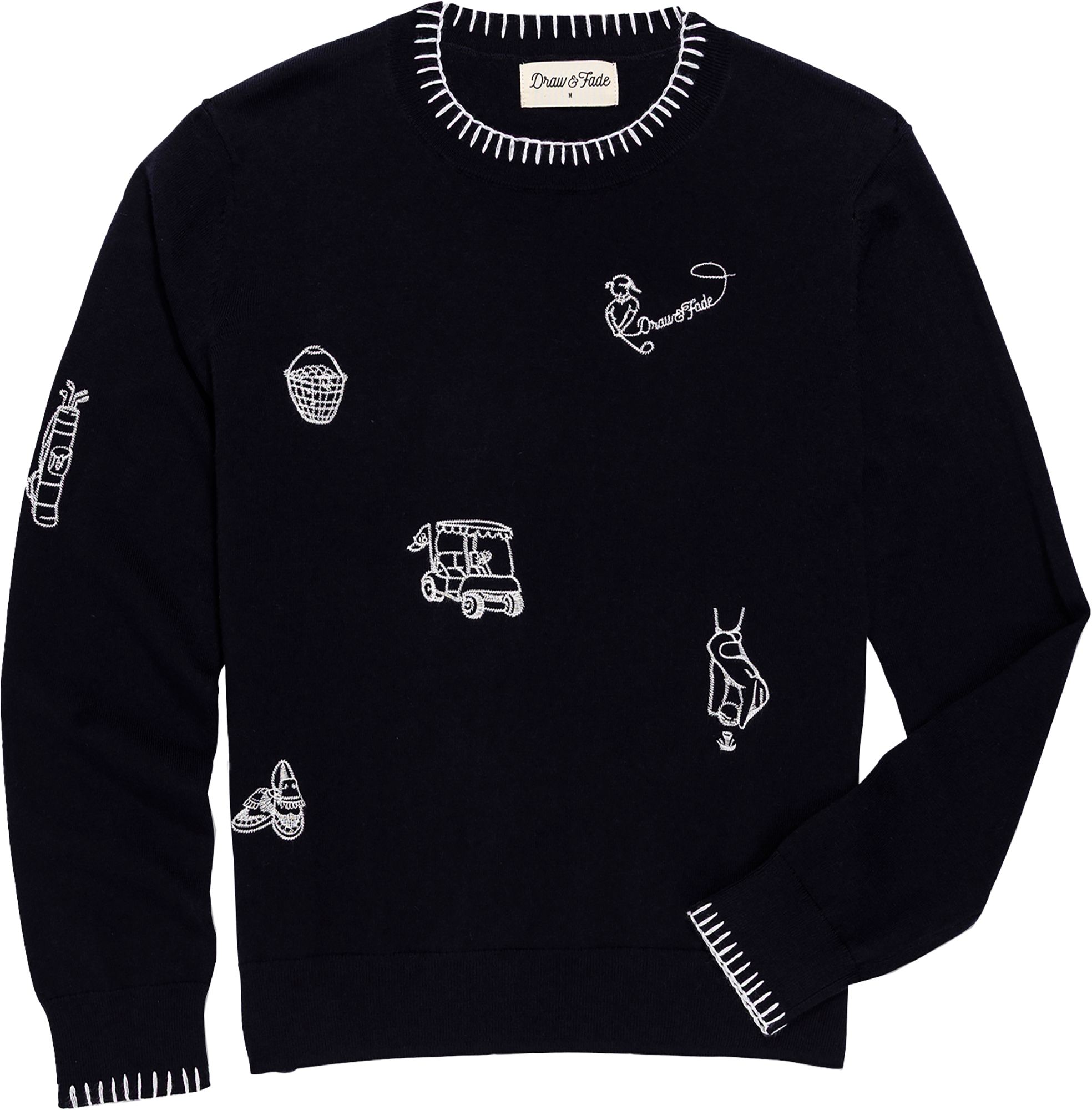 Draw &amp; Fade Women's Golfing Crewneck Golf Sweater