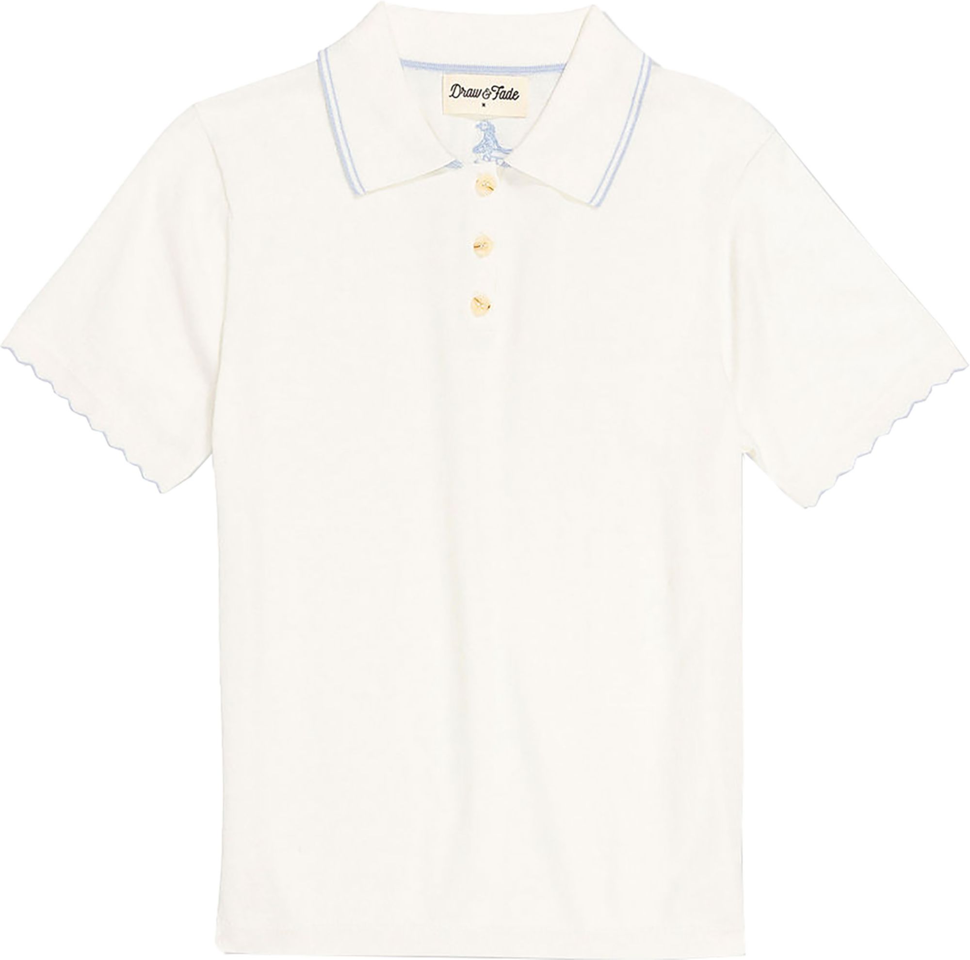 Draw & Fade Women's Scallop Golf Polo