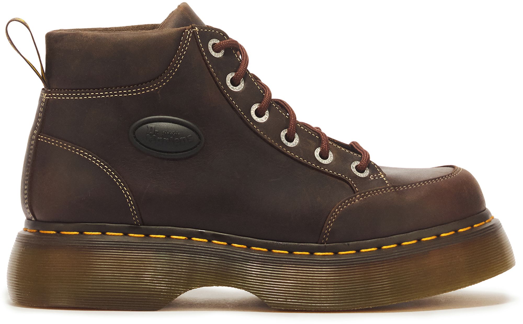 Dr. Martens Women's Buzz 6-Eye Crazy Horse Leather Lace-Up Boots