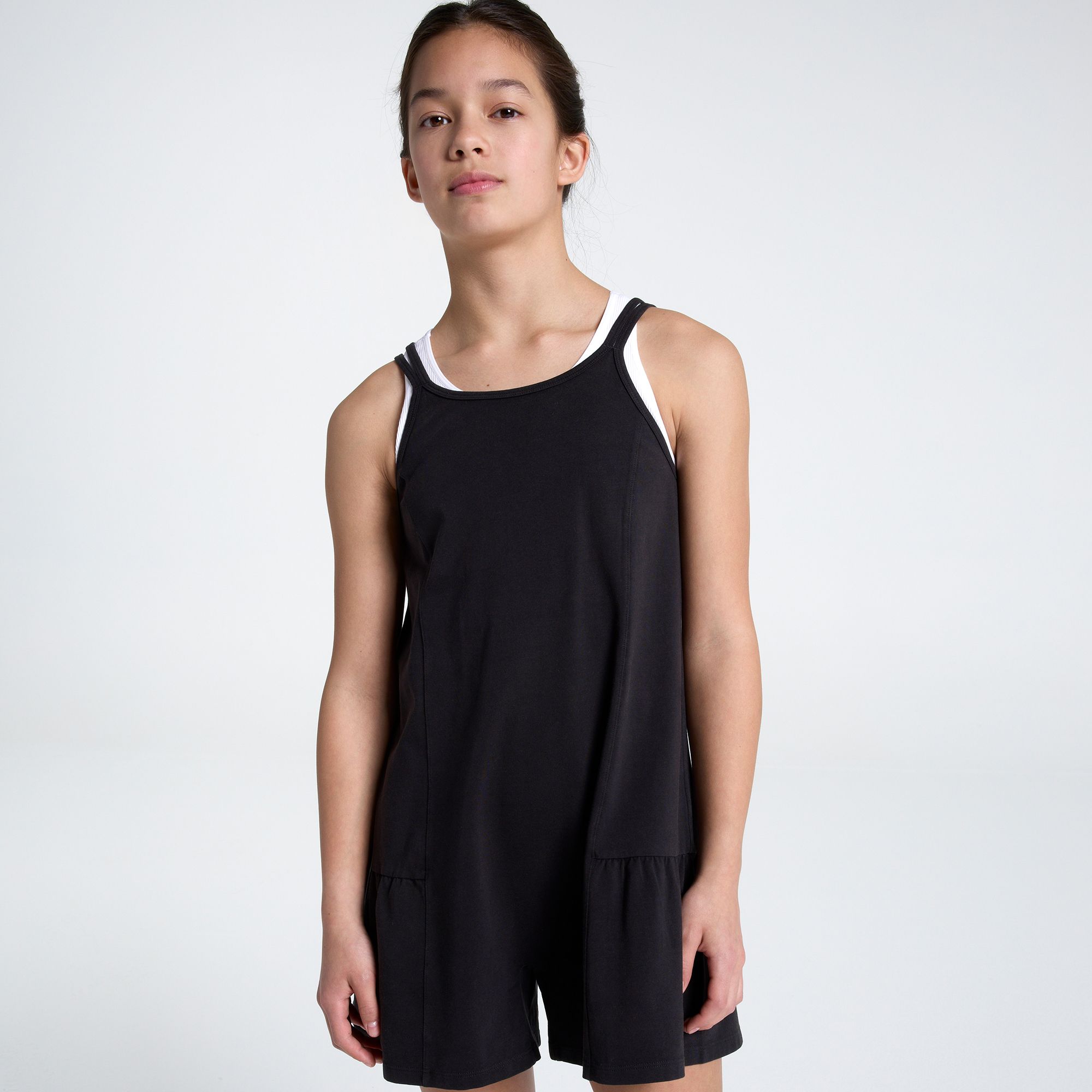 DSG Girls' Tiered Athleisure Romper