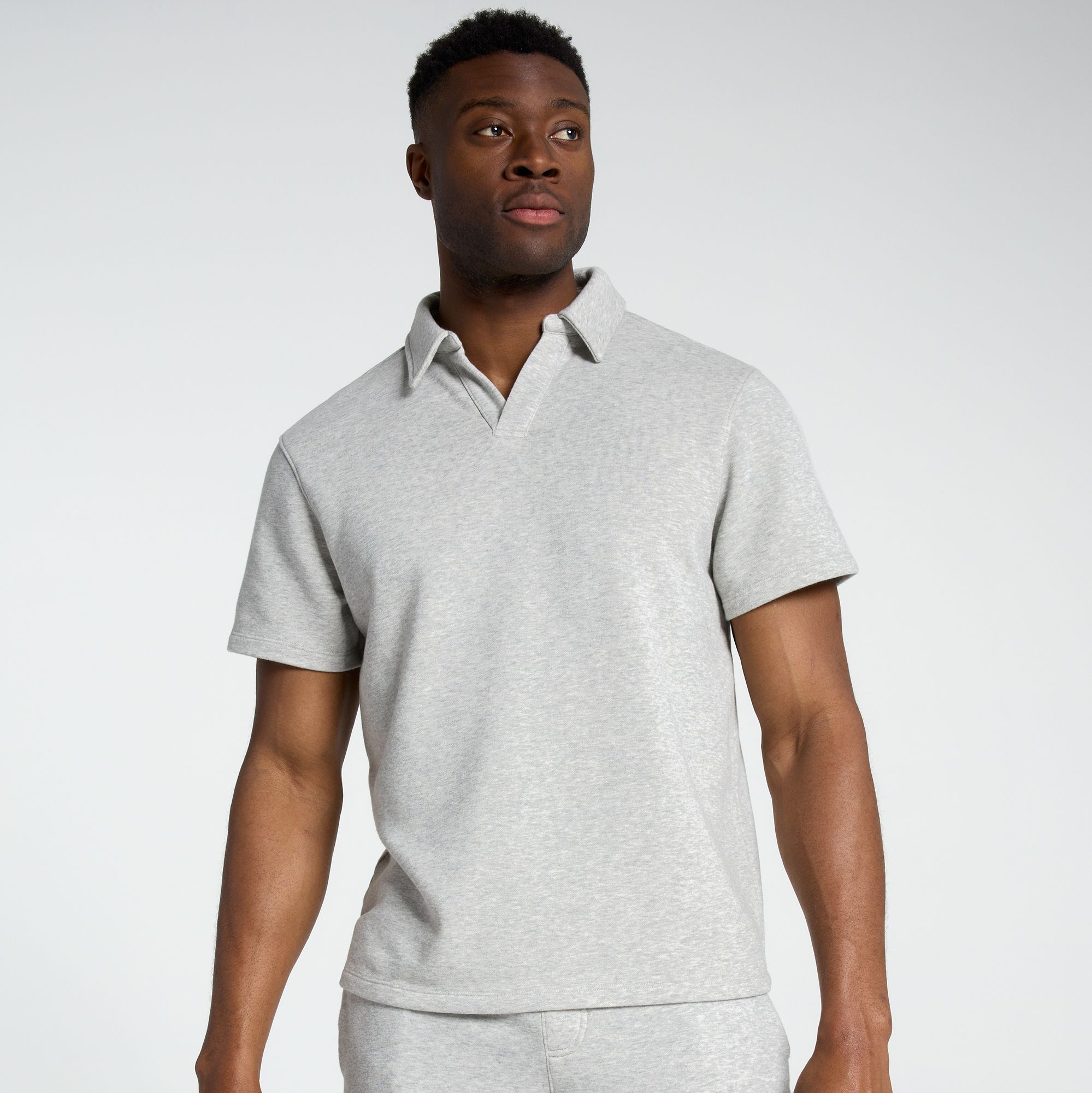 DSG Men's Relaxed Lightweight Classic Fleece Polo