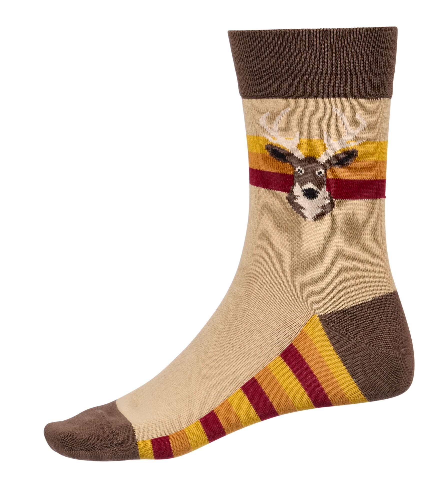 DICK'S Sporting Goods Men's Cozy Purposely Mismatched Golf Socks - Tan