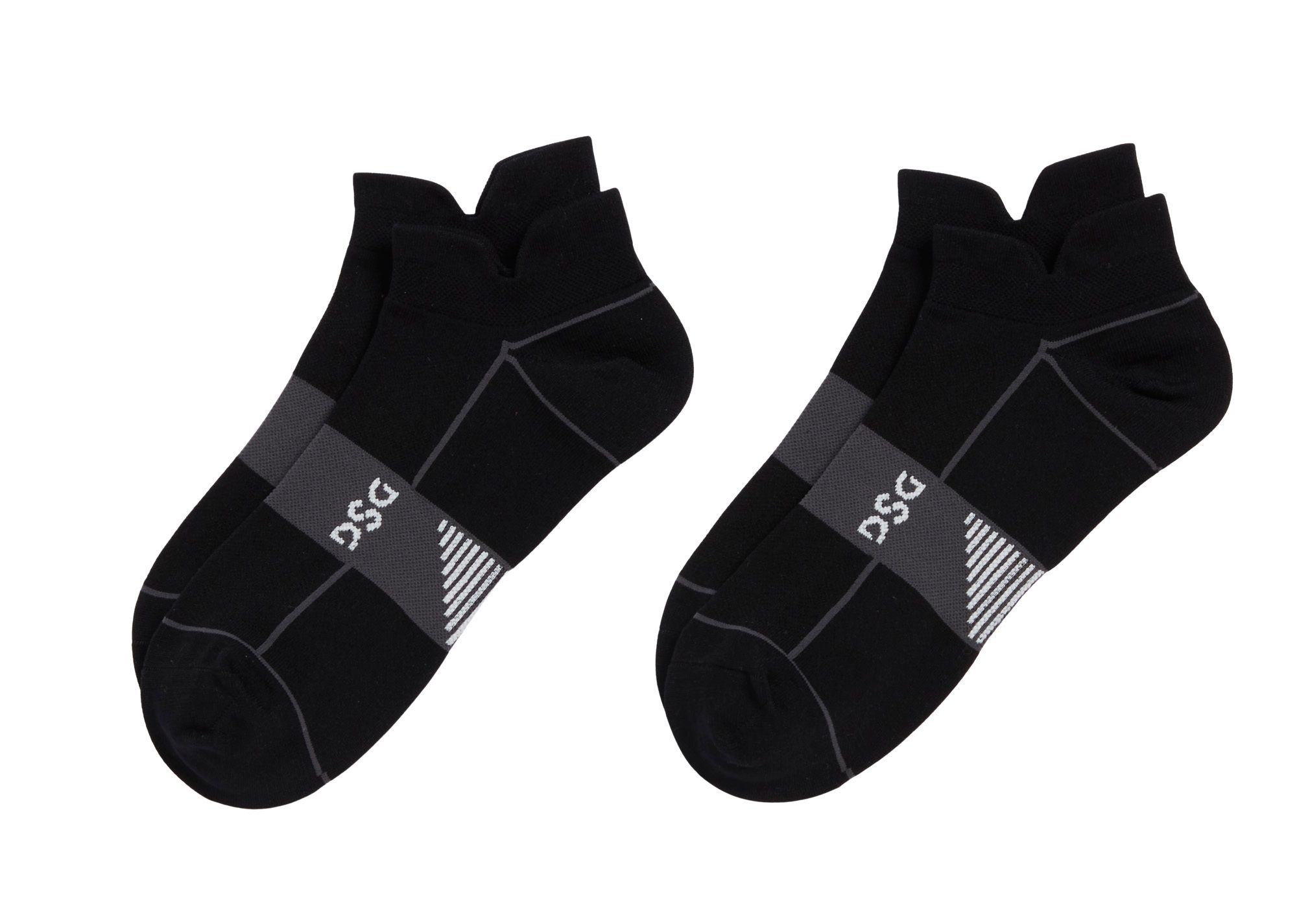 DSG Lightweight No Show Run Socks – 2 Pack