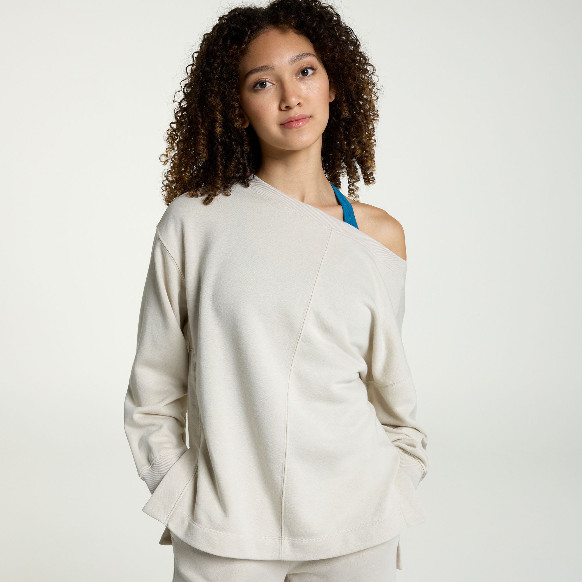 DSG Women's Classic Fleece Lightweight Terry Crew