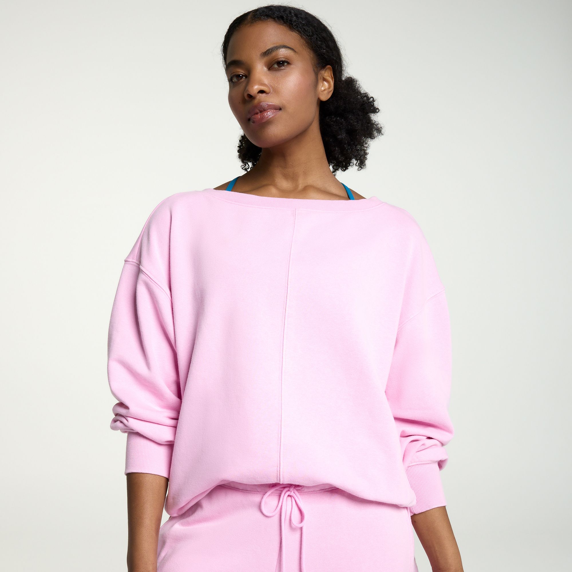 DSG Women's Classic Fleece Lightweight Terry Crew