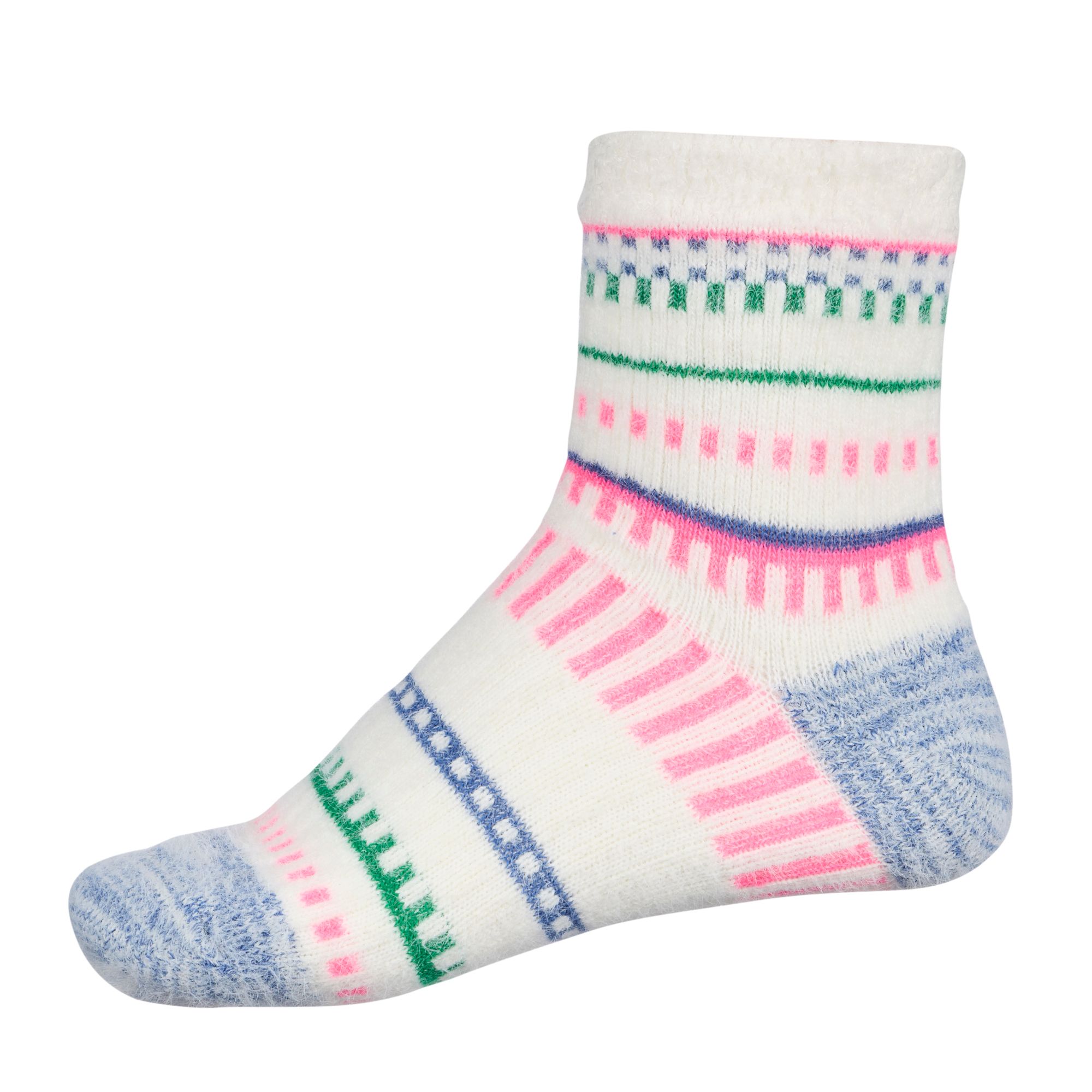 DICK'S Sporting Goods Women's Cozy Double Layer Eyelash Multi Stripe Socks