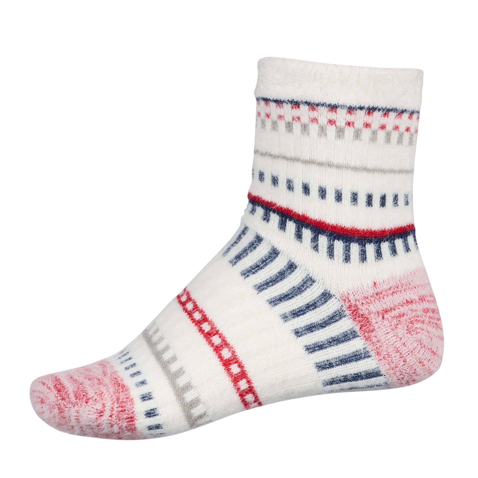 DICK'S Sporting Goods Women's Cozy Double Layer Eyelash Multi Stripe Socks