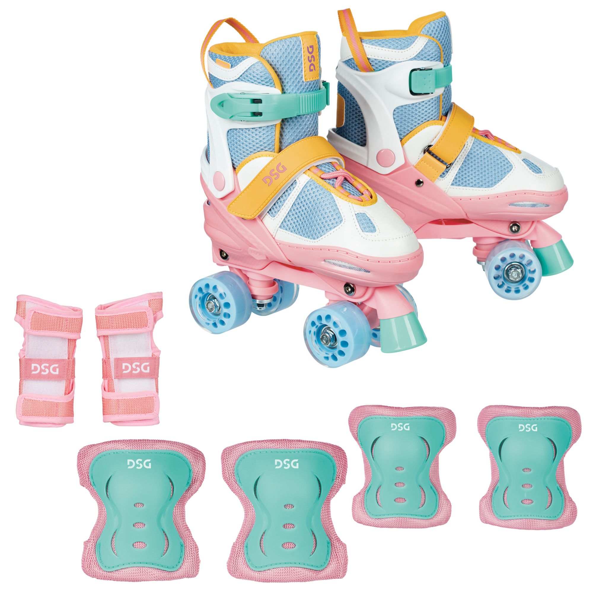 DSG Girls' Express Adjustable Roller Skate Package