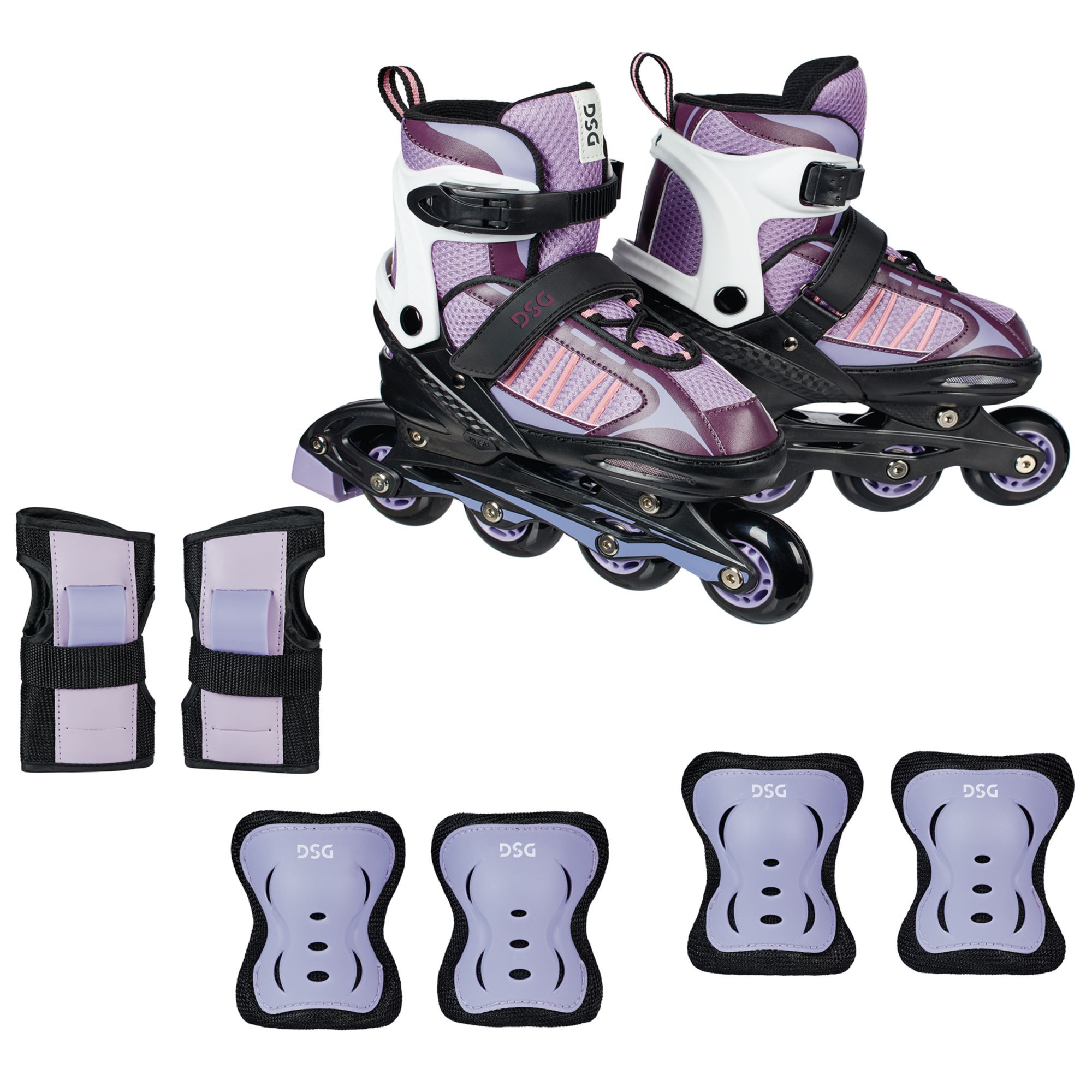 DSG Girls' Equinox Adjustable Inline Skate Package