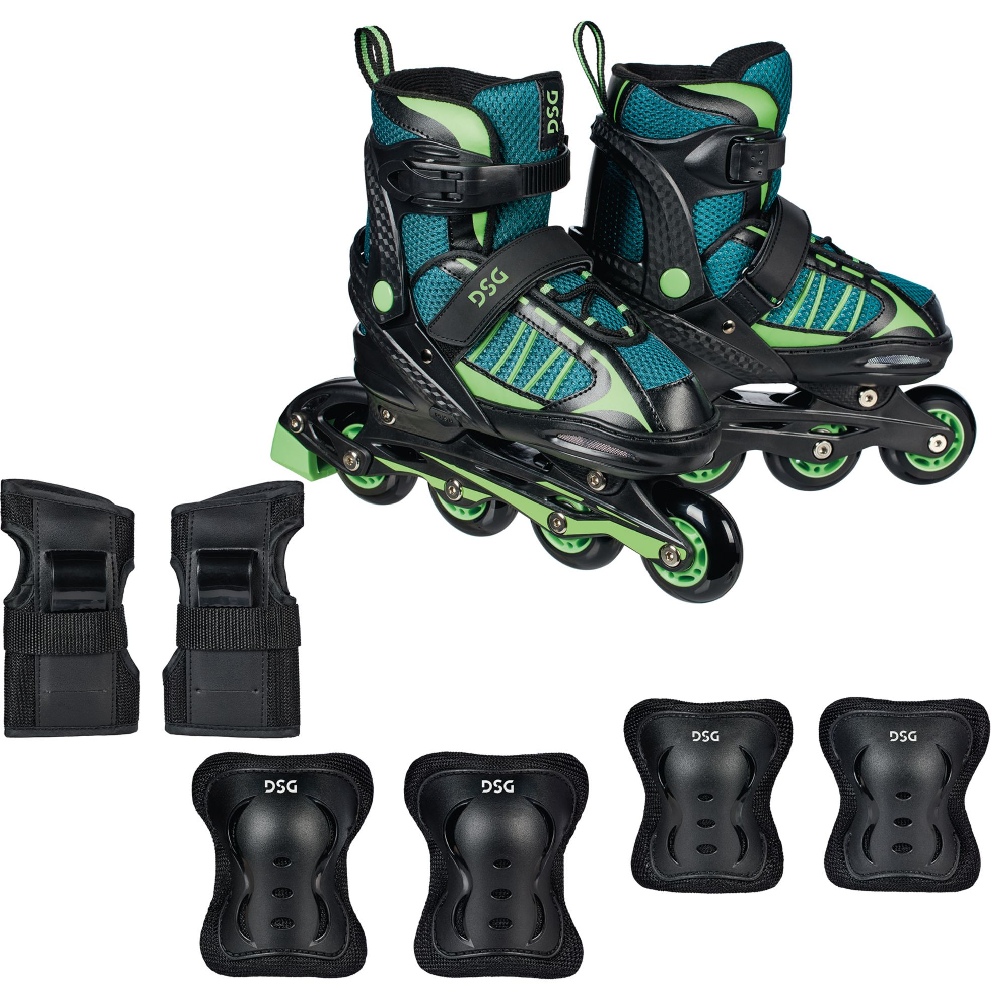 DSG Boys' Equinox Adjustable Inline Skate Package