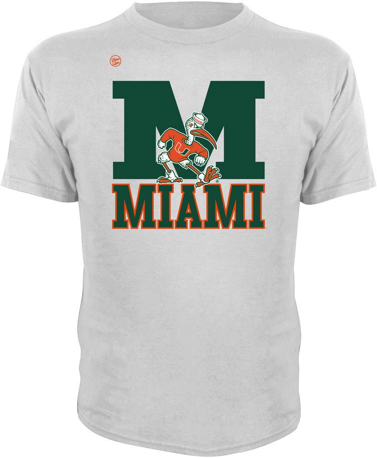 Dyme Lyfe Men's Miami Hurricanes Big M T-Shirt