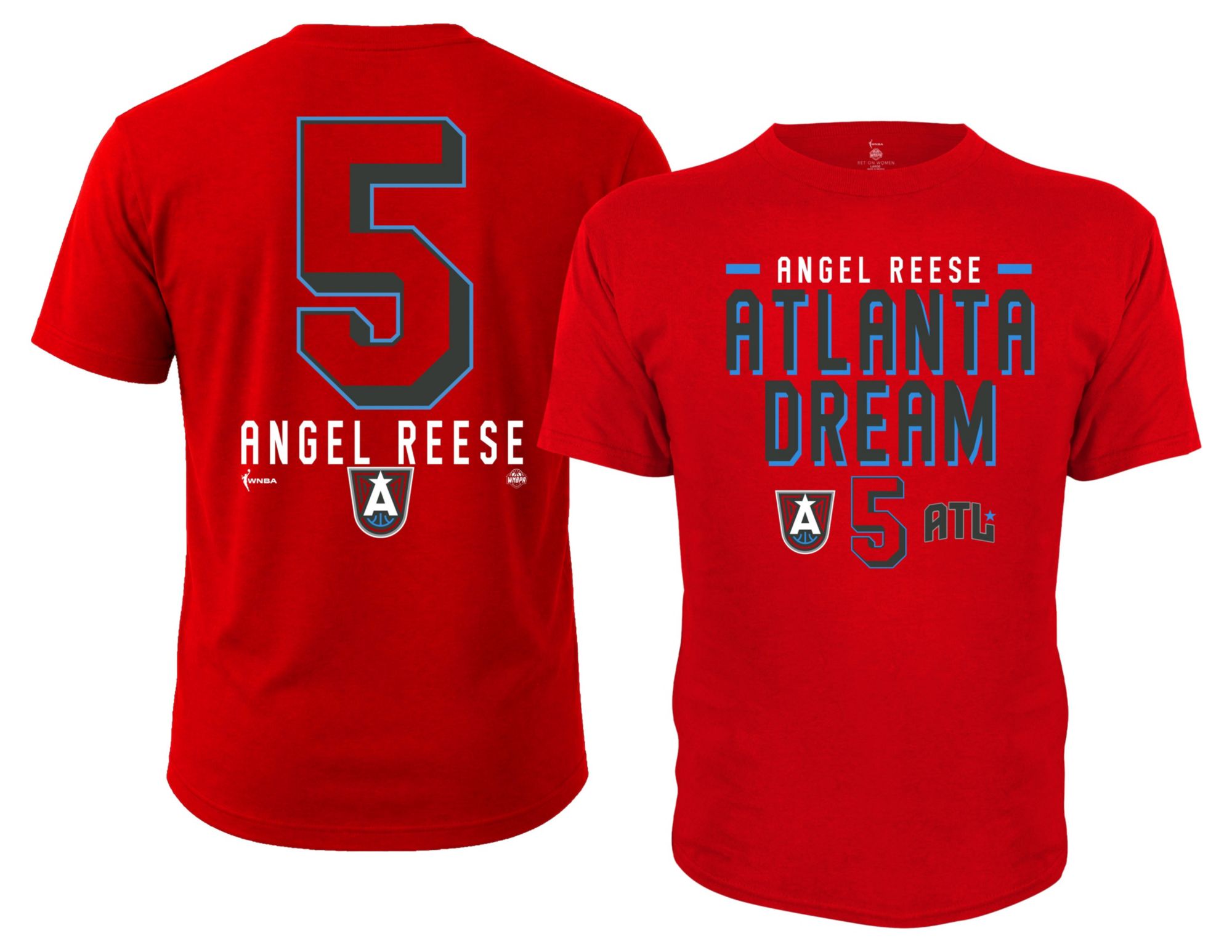 Dynasty Apparel Adult Atlanta Dream Angel Reese Red Explorer T-Shirt
