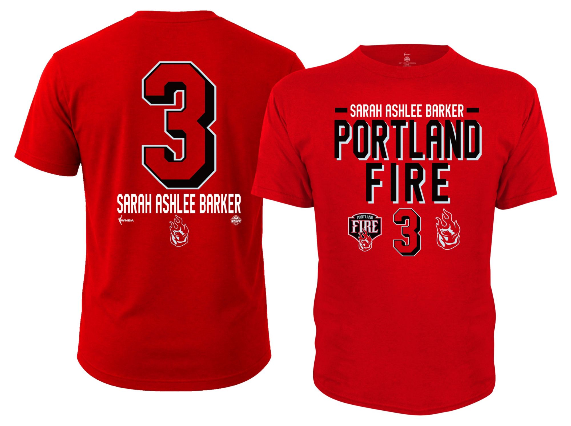 Dynasty Apparel Adult Portland Fire Sarah Ashlee Barker Red Explorer T-Shirt