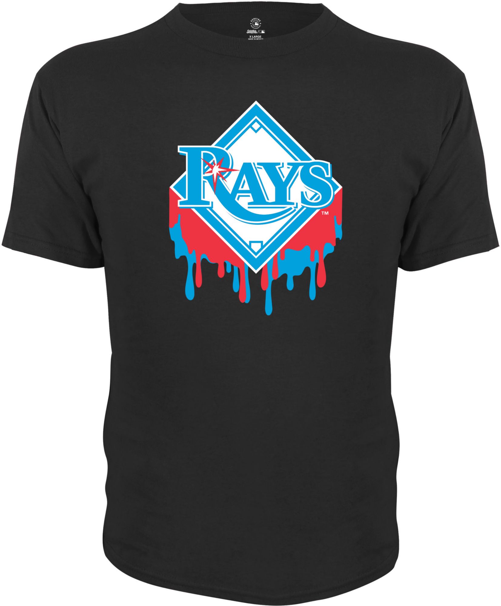 Dynasty Apparel Boys' Tampa Bay Rays Logo Drip T-Shirt