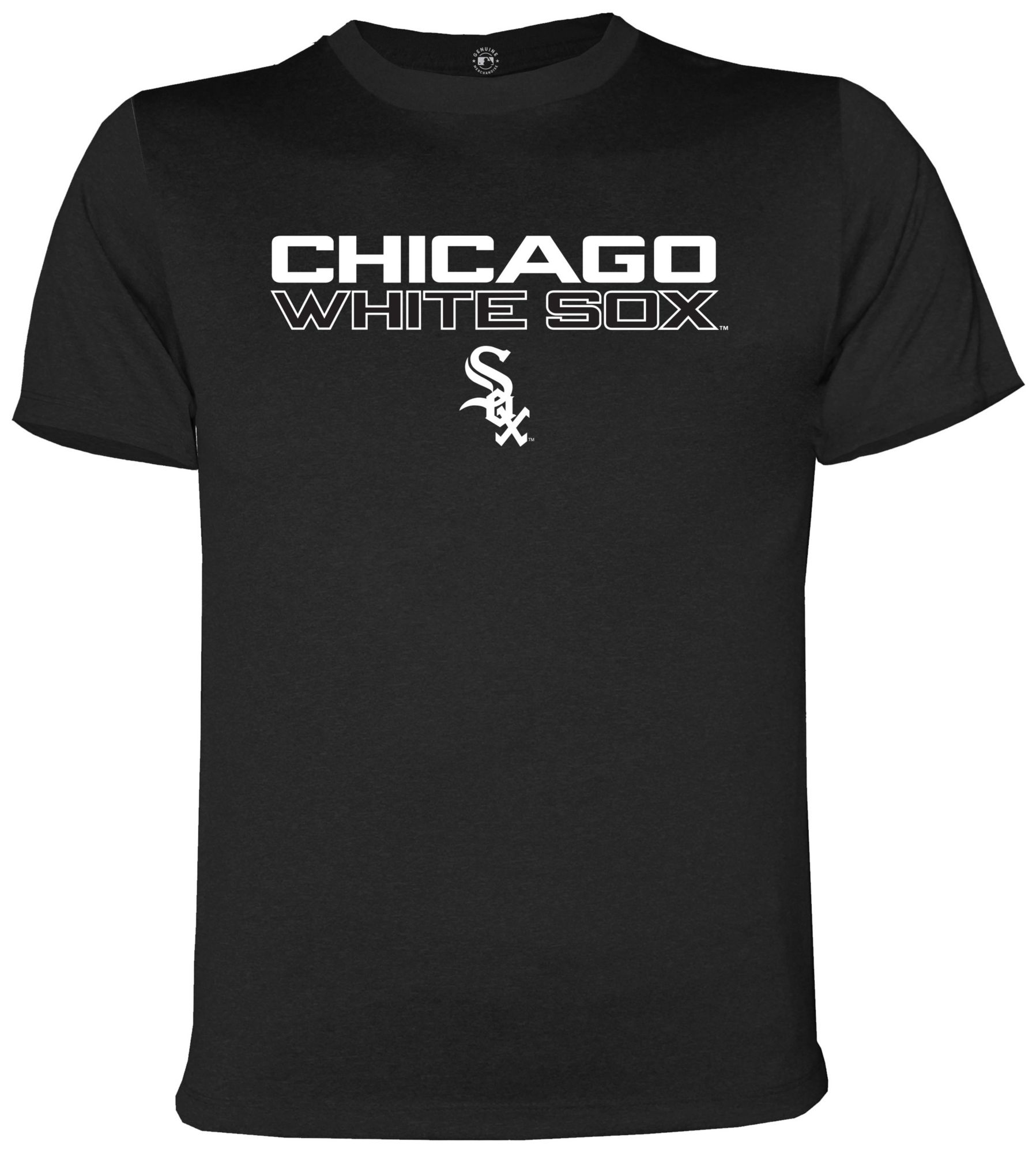 Dynasty Apparel Boys' Chicago White Sox Black Wordmark T-Shirt