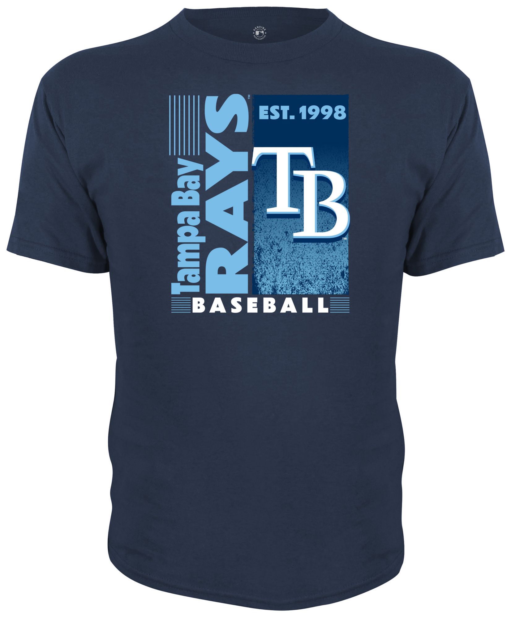 Dynasty Apparel Boys' Tampa Bay Rays Navy Wordmark T-Shirt