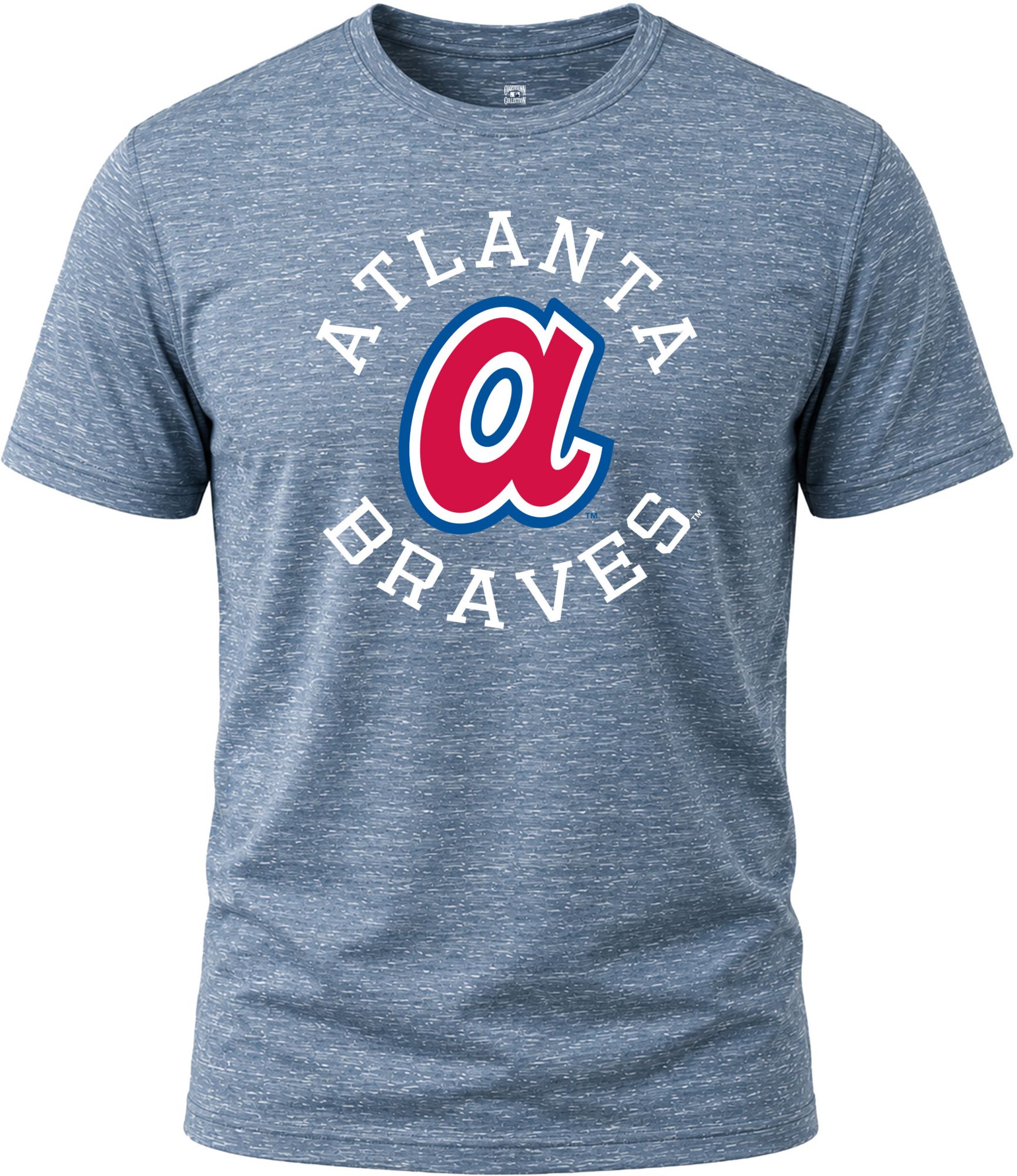 Dynasty Apparel Boys' Atlanta Braves Heather T-Shirt